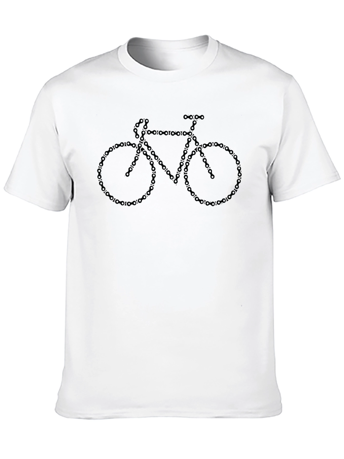 Bike Chain Graphic T-Shirt - Black