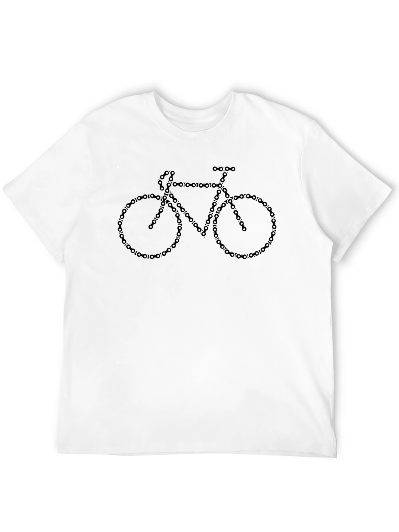 Bike Chain Graphic T-Shirt - Black