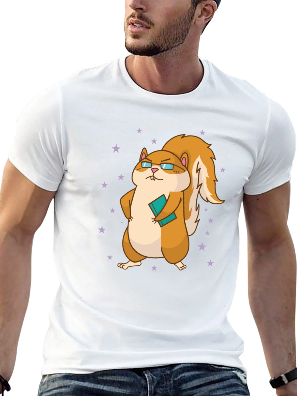 Nerdy Squirrel Graphic Tee
