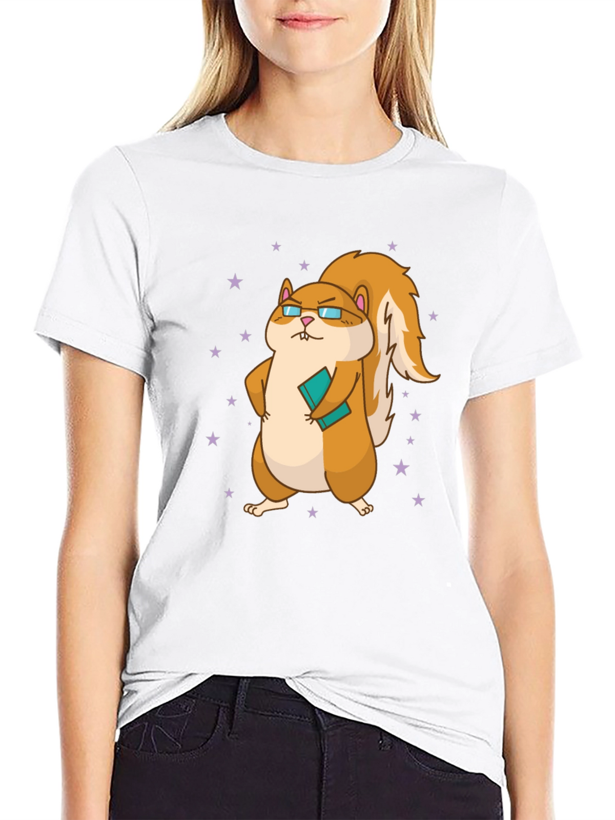 Nerdy Squirrel Graphic Tee