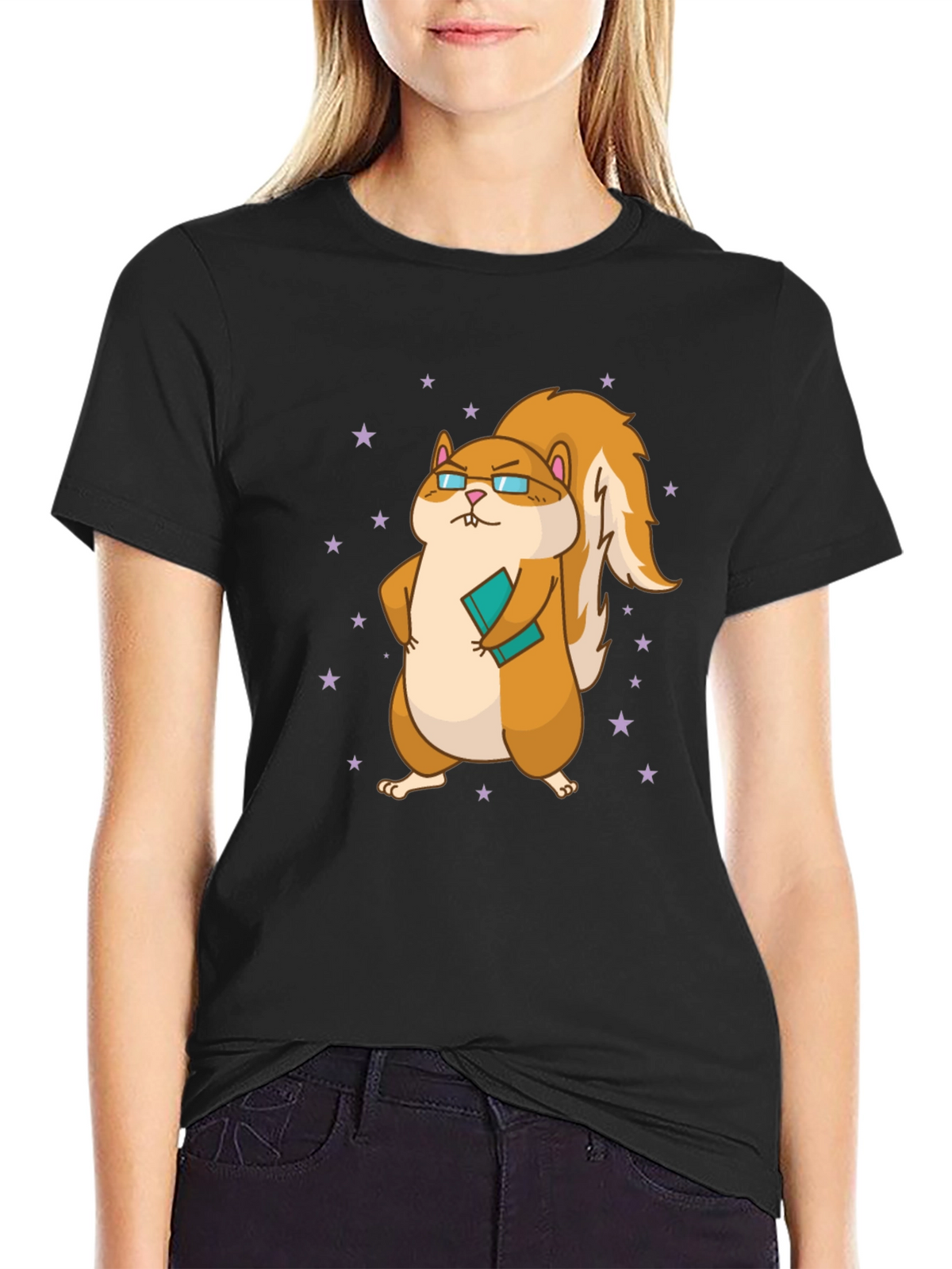 Nerdy Squirrel Graphic Tee