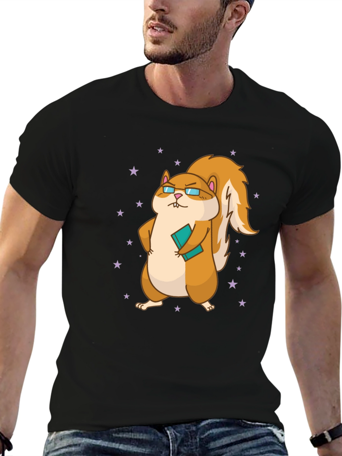 Nerdy Squirrel Graphic Tee