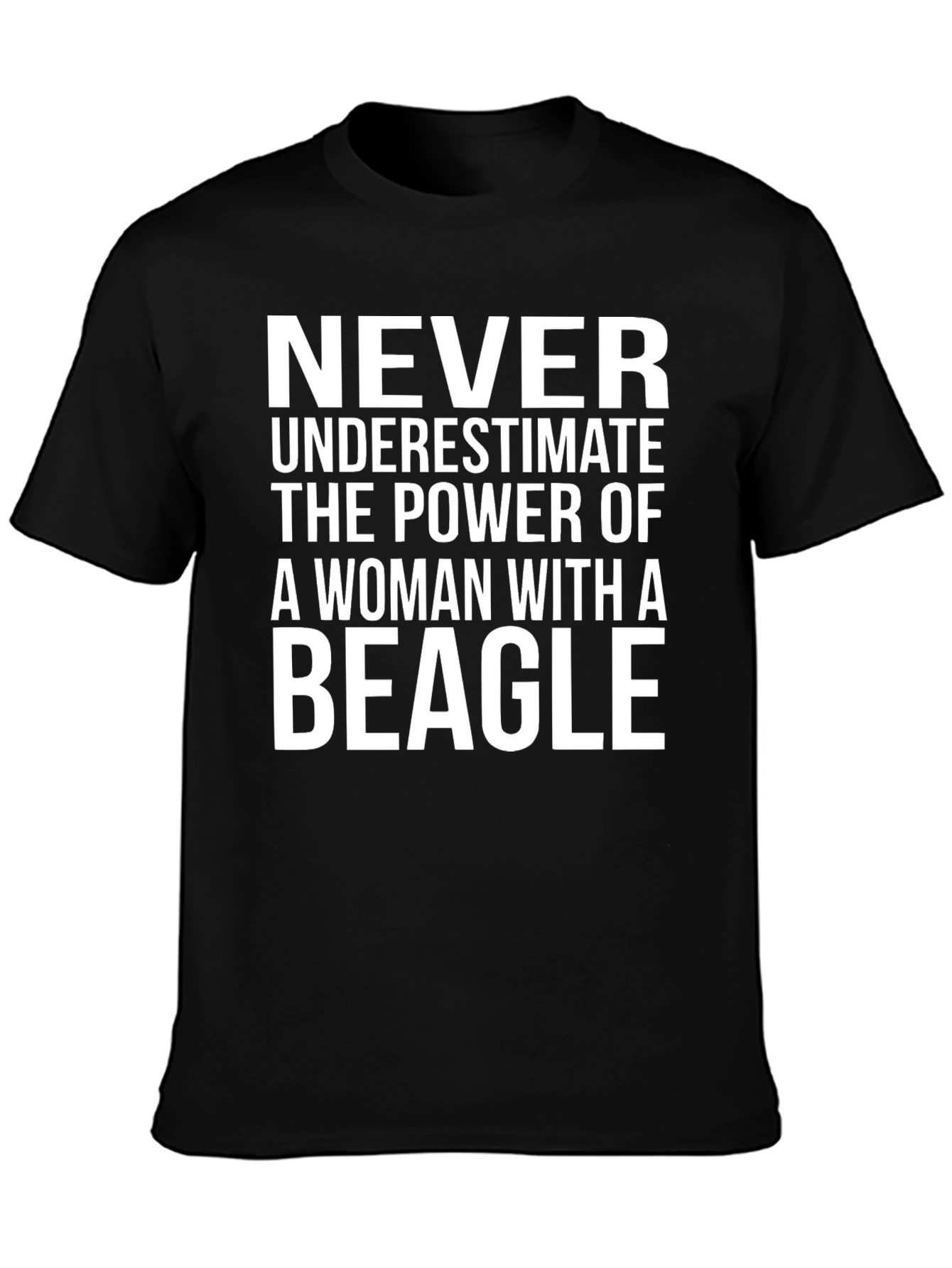 Beagle Womans Power Graphic Tee