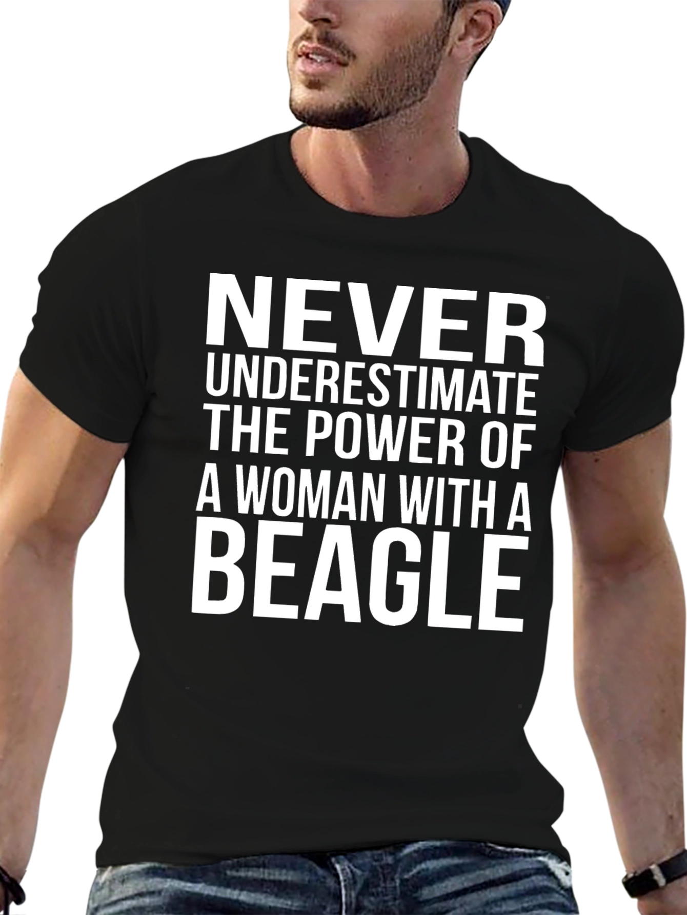 Beagle Womans Power Graphic Tee