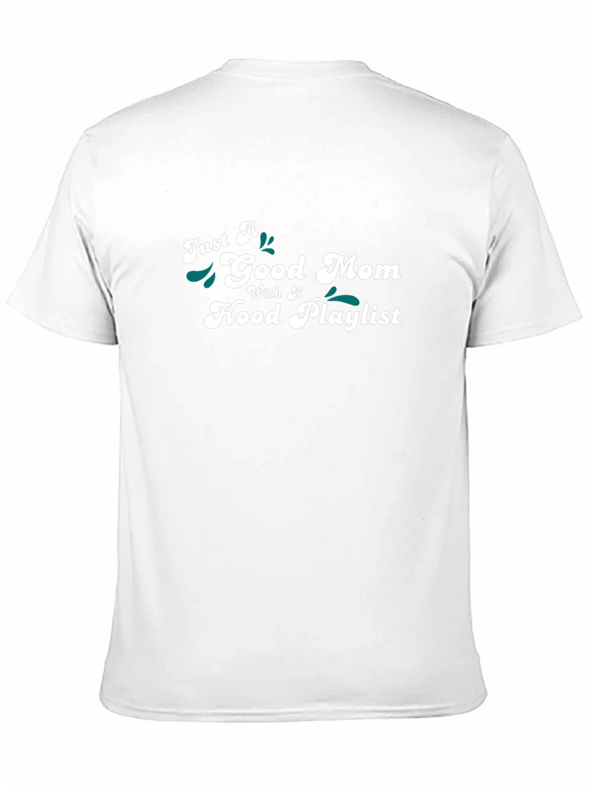 Good Mom Hood Playlist Black Graphic Tee
