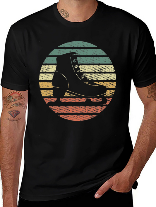 Retro Roller Skate T-Shirt - Vintage Sunset Design