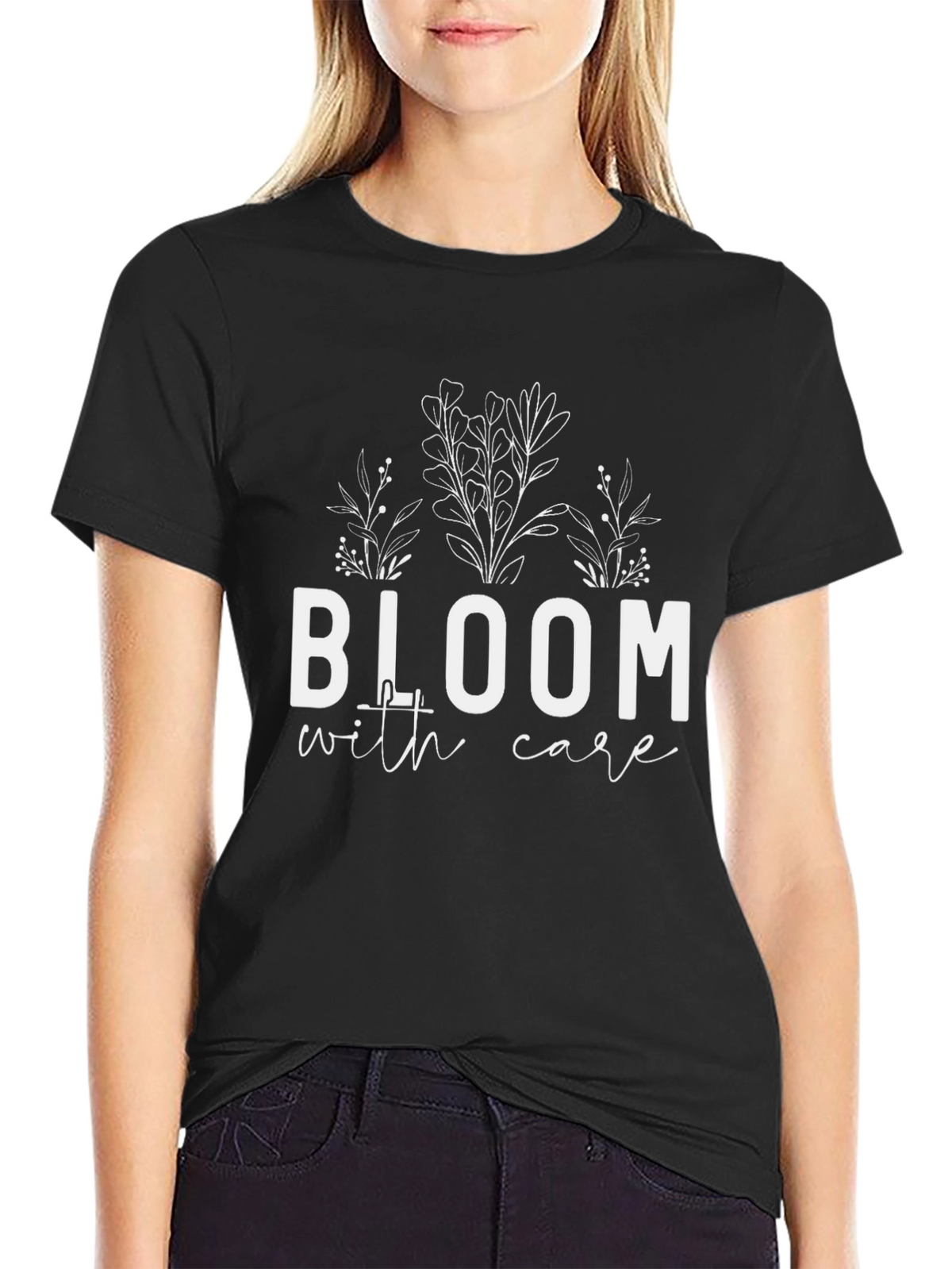 Bloom with Care Graphic T-Shirt - Unisex Cotton Tee