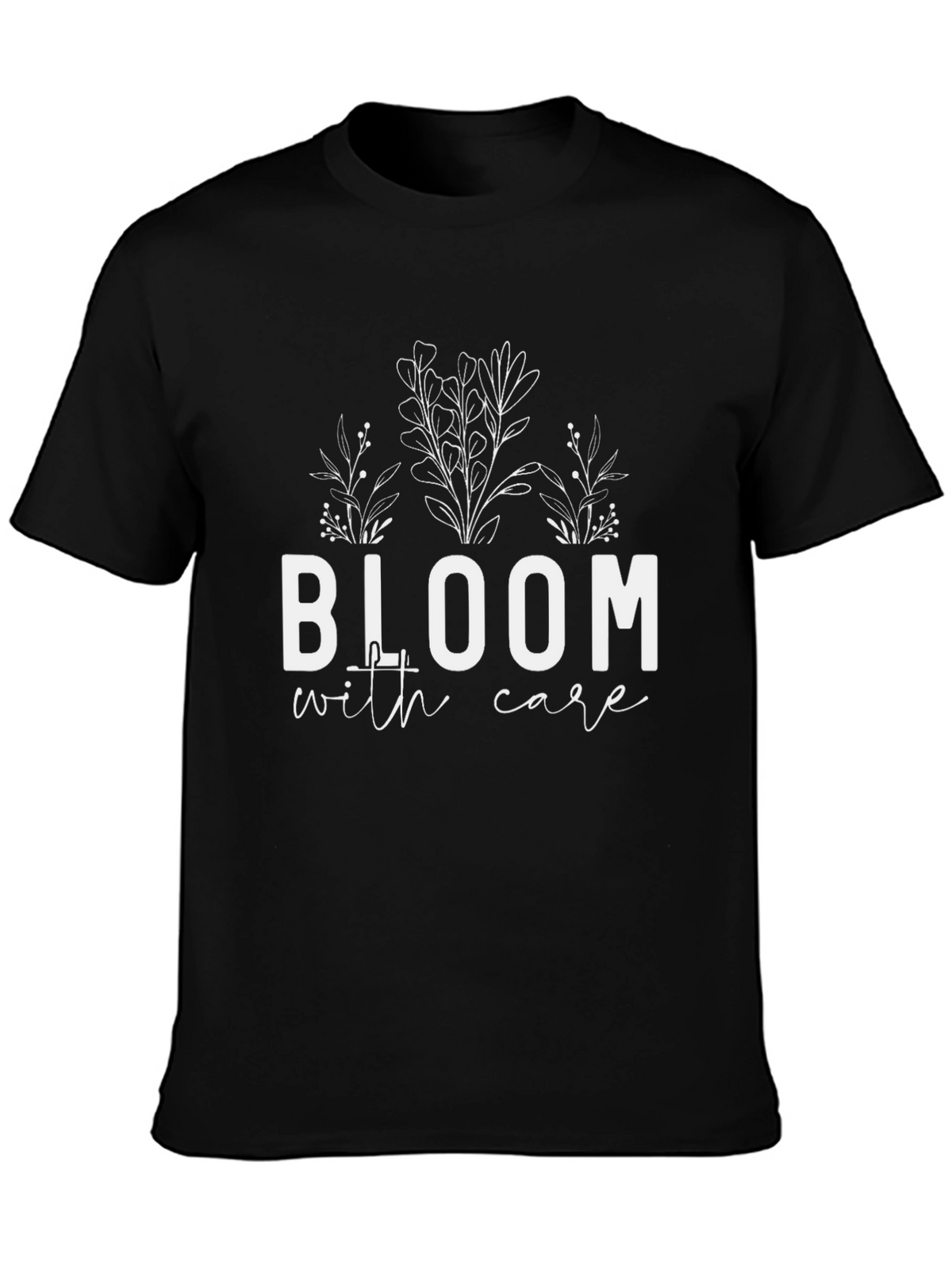 Bloom with Care Graphic T-Shirt - Unisex Cotton Tee