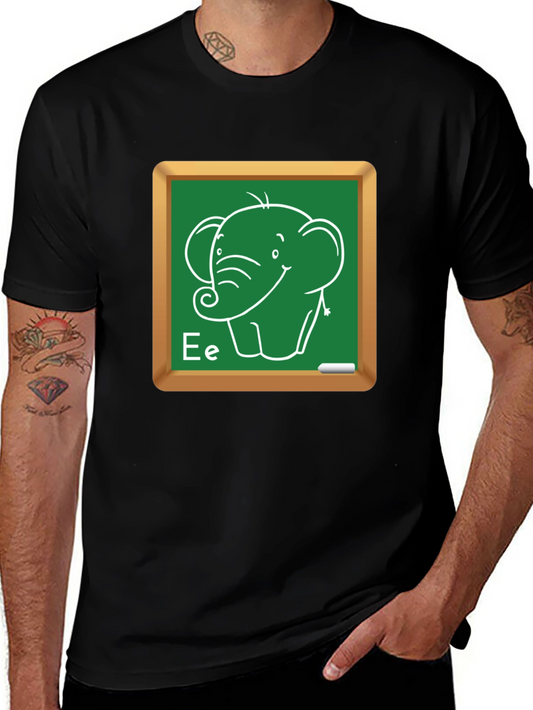 Elephant Chalkboard Tee - Cute Animal T-Shirt