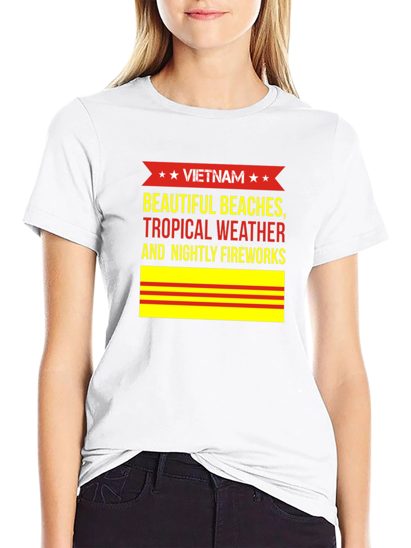 Vietnam Beaches T-Shirt - Tropical Weather & Fireworks