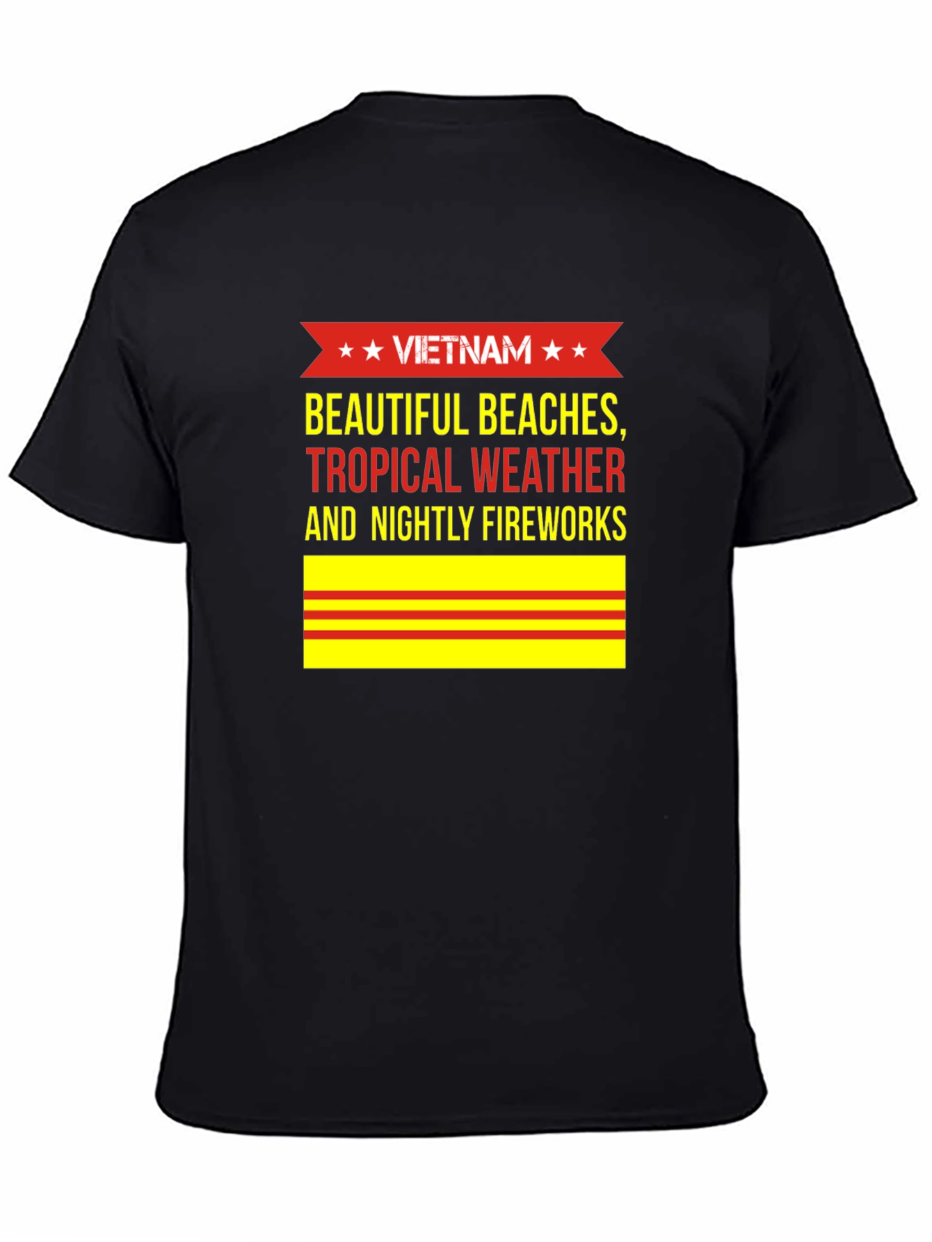 Vietnam Beaches T-Shirt - Tropical Weather & Fireworks