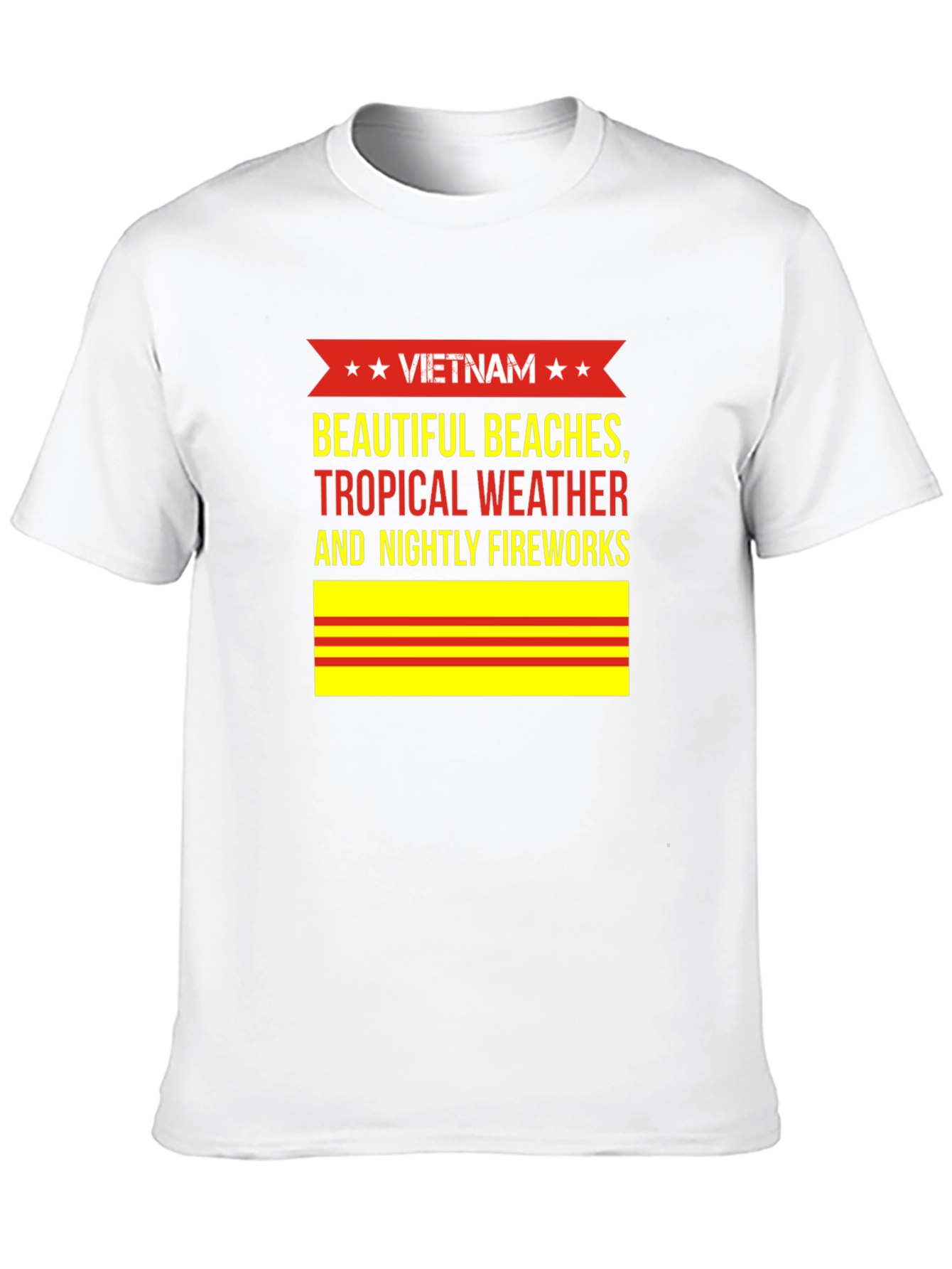 Vietnam Beaches T-Shirt - Tropical Weather & Fireworks
