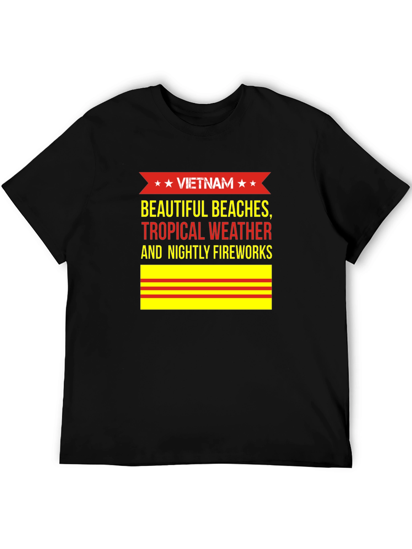 Vietnam Beaches T-Shirt - Tropical Weather & Fireworks