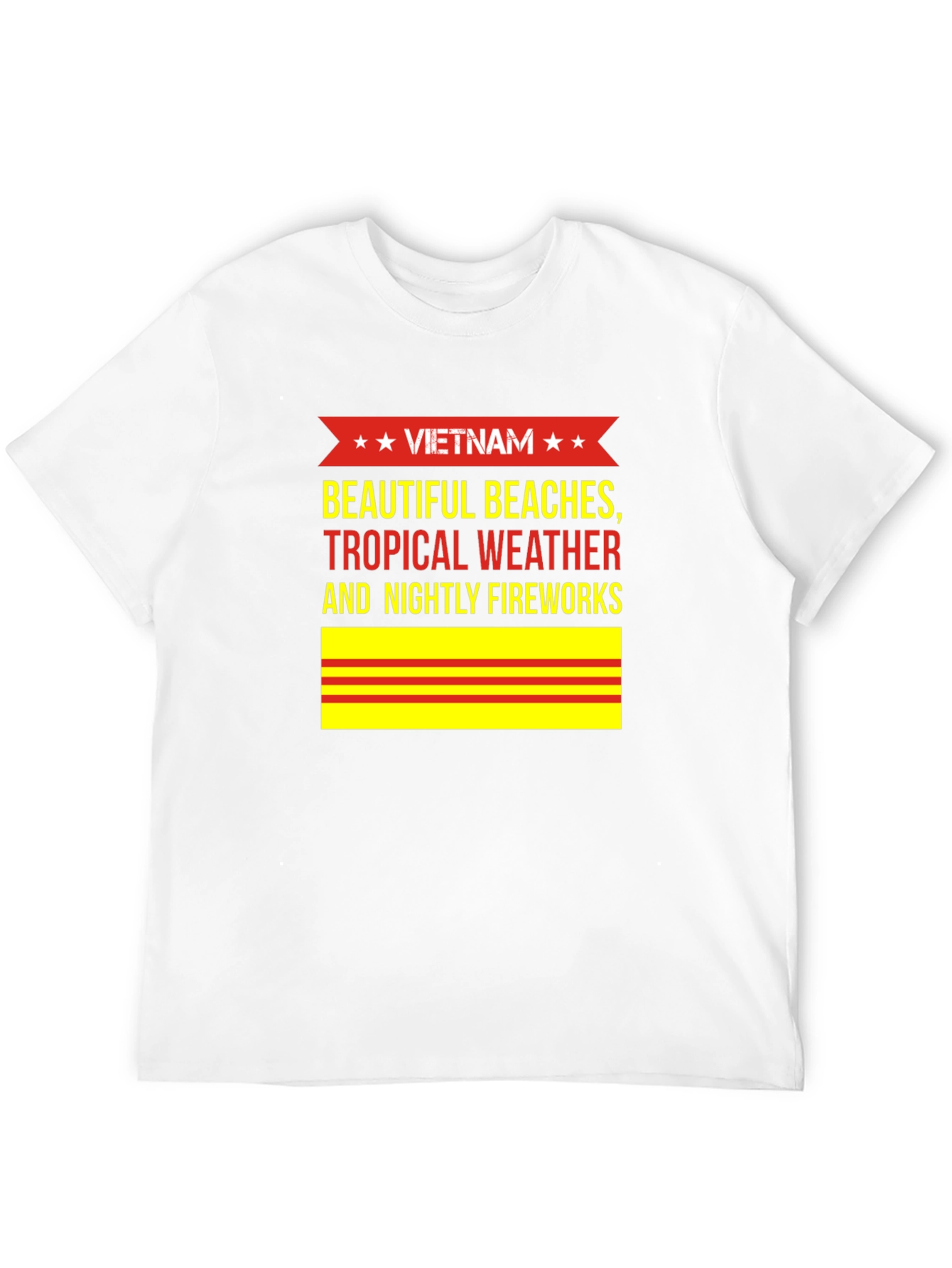 Vietnam Beaches T-Shirt - Tropical Weather & Fireworks