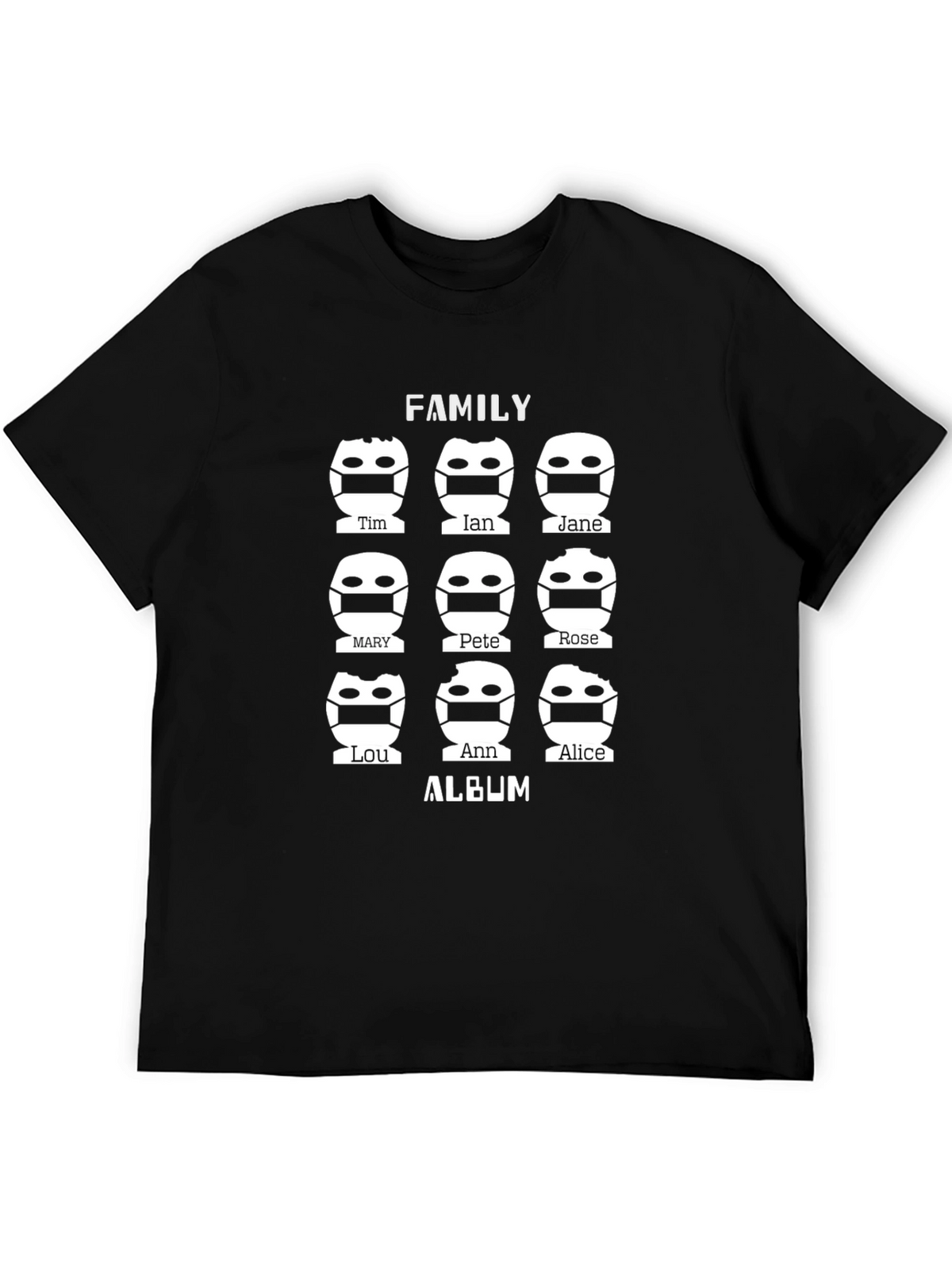 Family Album Graphic Tee - Novelty T-Shirt