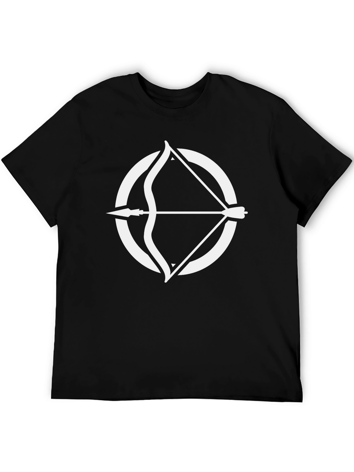 Archery Circle Graphic Tee - Stylish Black T-Shirt