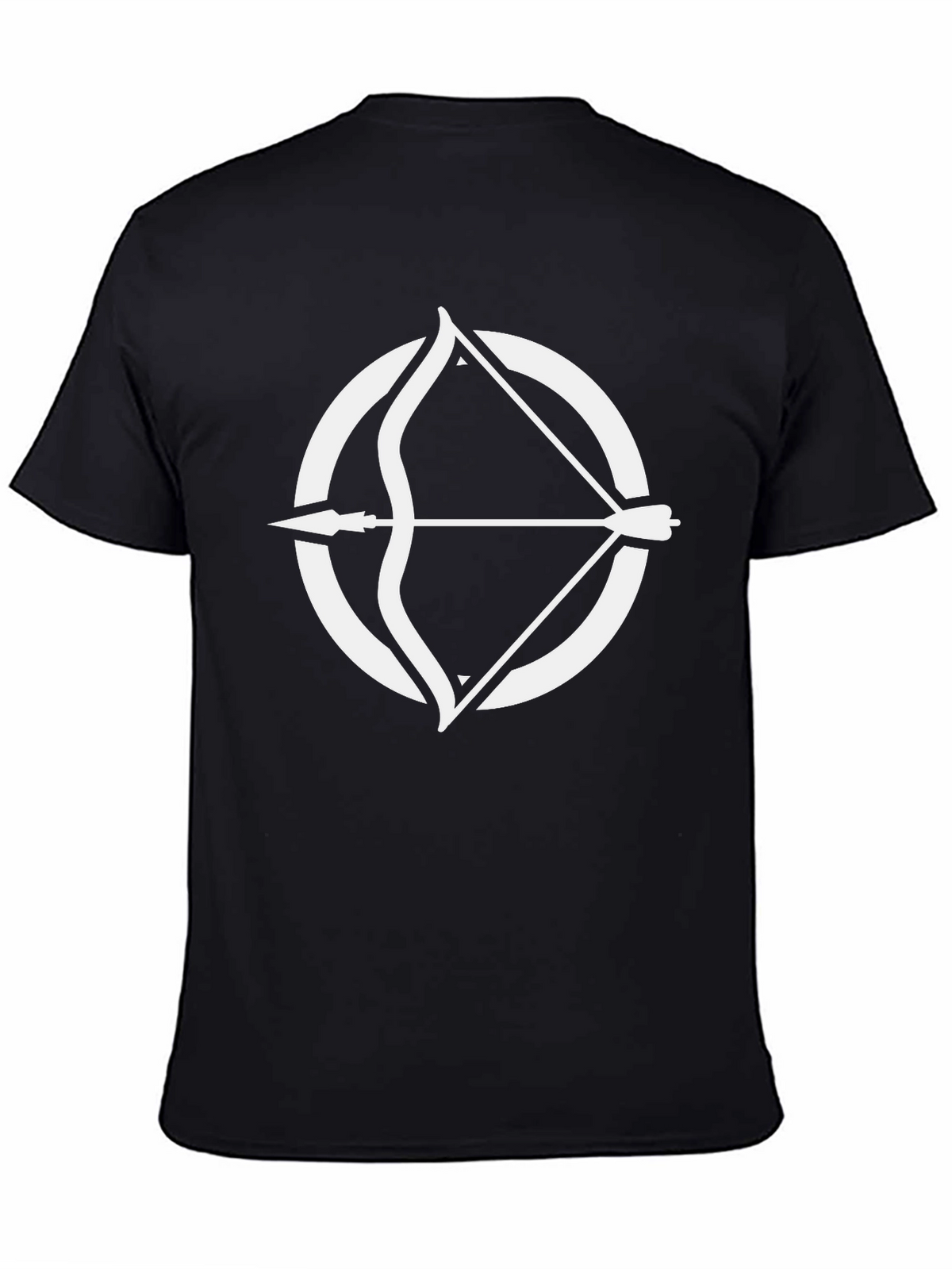 Archery Circle Graphic Tee - Stylish Black T-Shirt