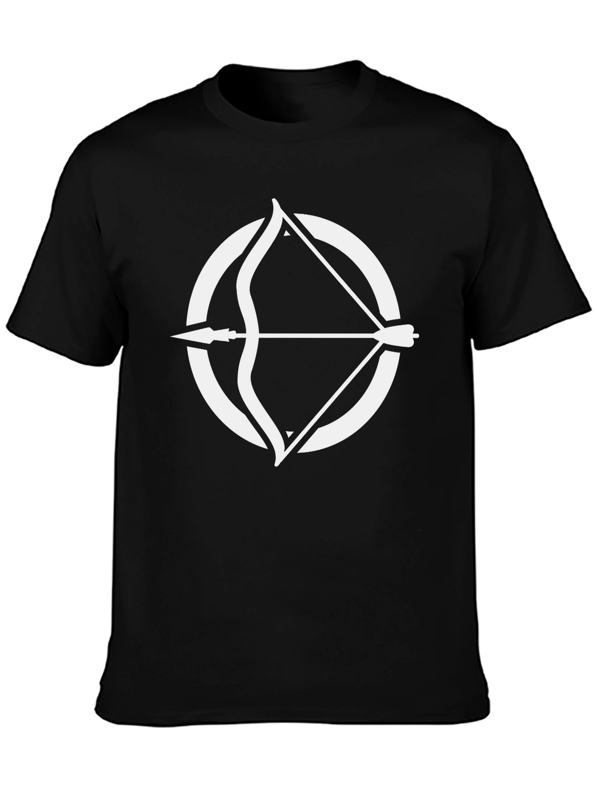Archery Circle Graphic Tee - Stylish Black T-Shirt