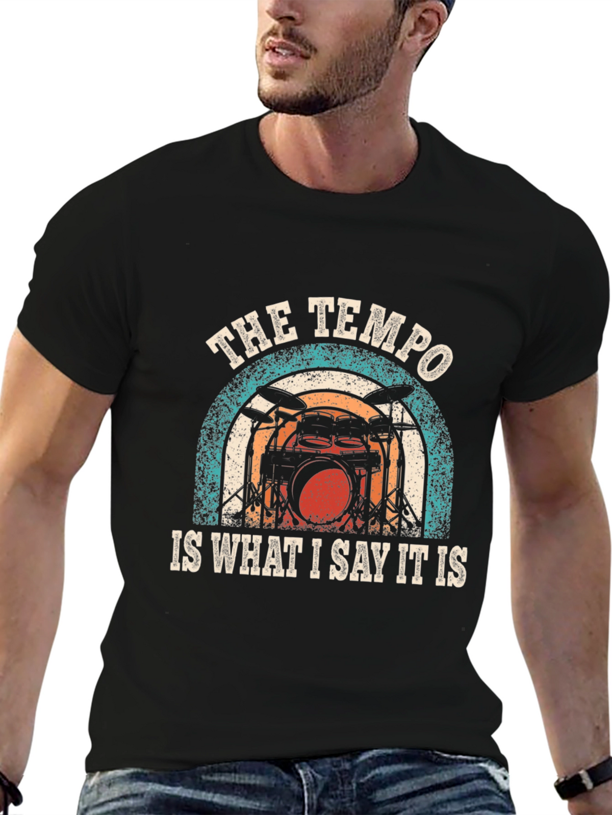 The Tempo Drummer T-Shirt - Music Lover Tee