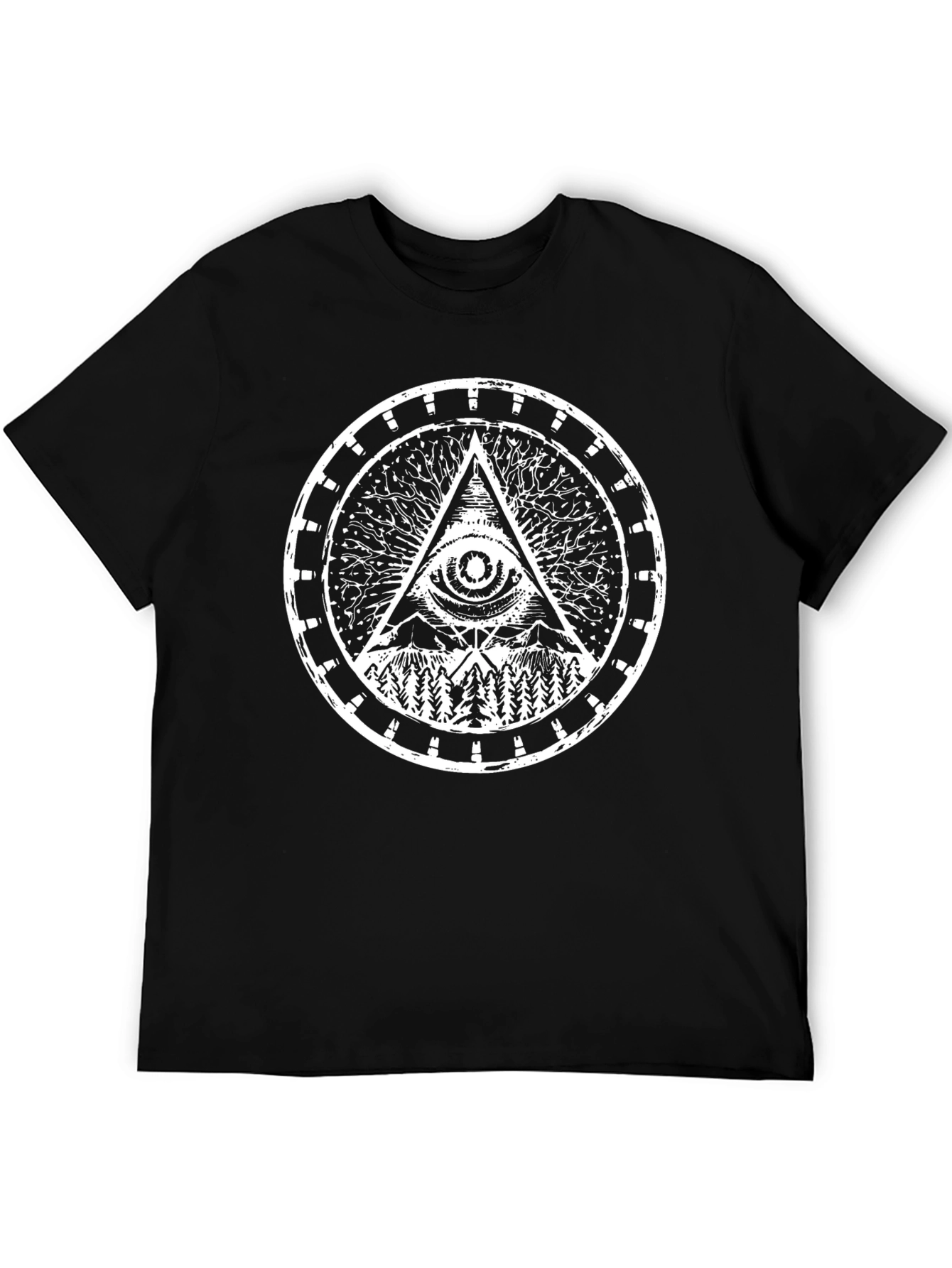 Eye of Providence Graphic T-Shirt - Black