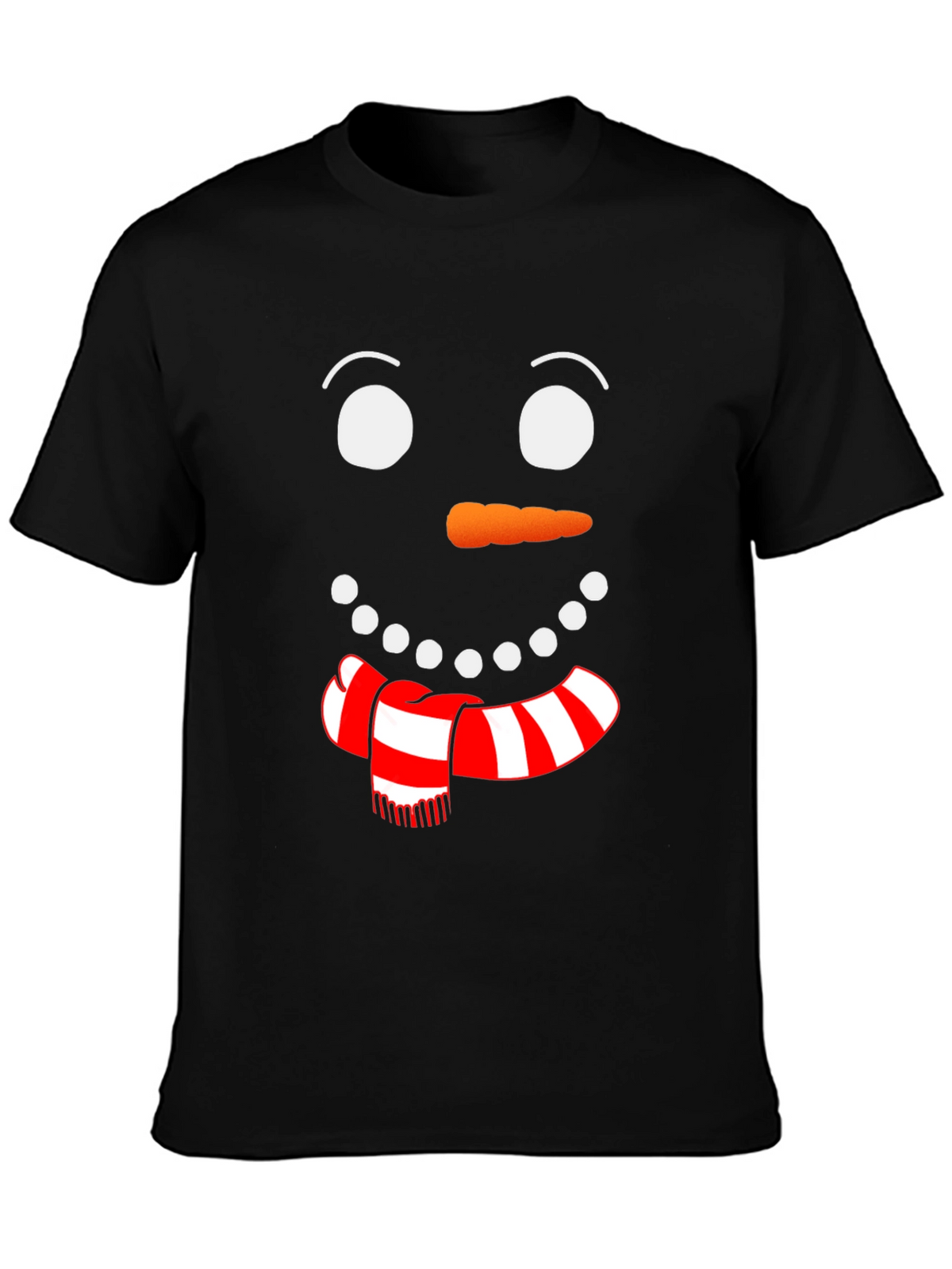 Festive Snowman Face Graphic Tee
