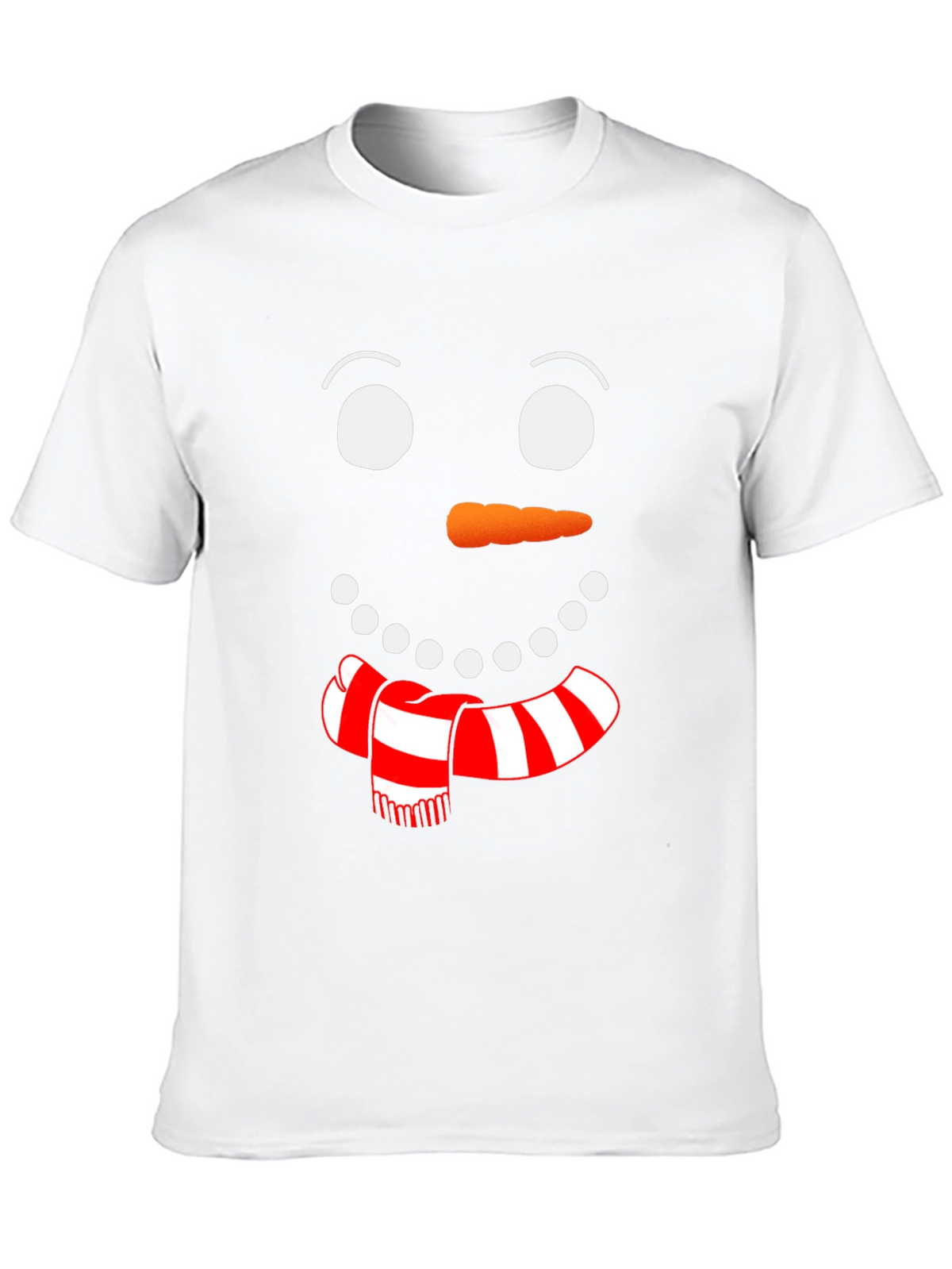 Festive Snowman Face Graphic Tee