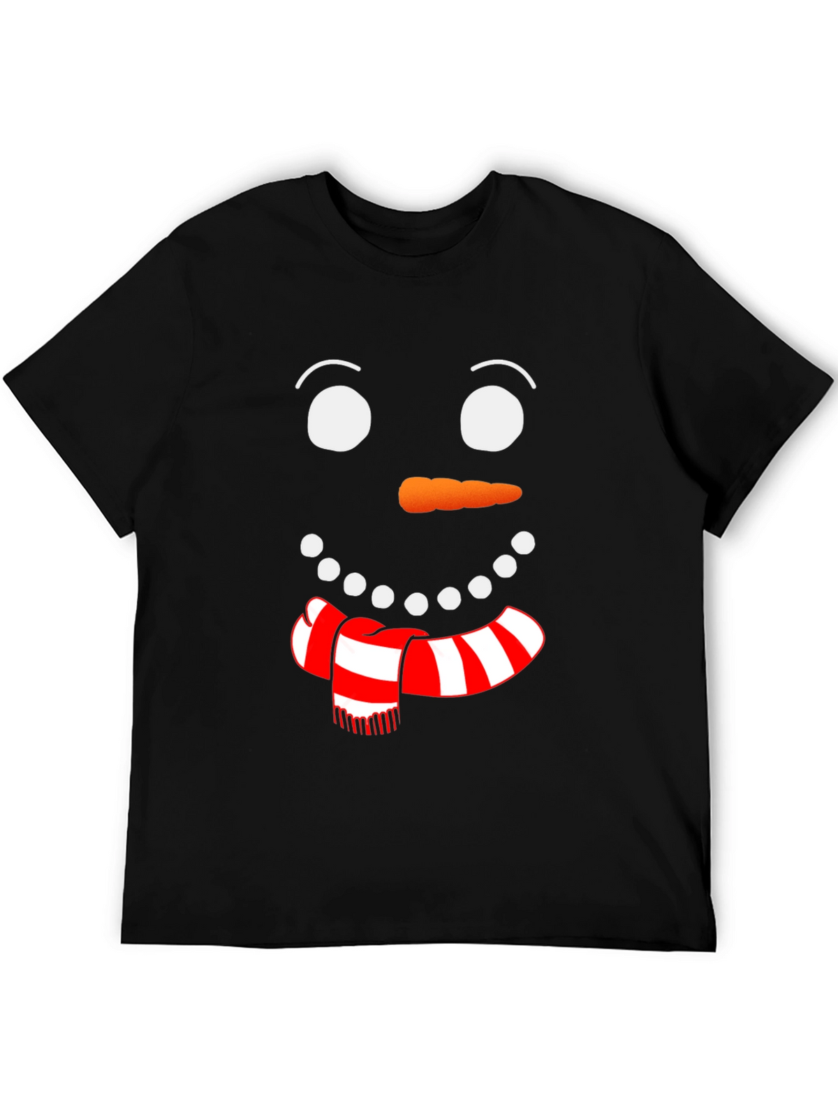 Festive Snowman Face Graphic Tee