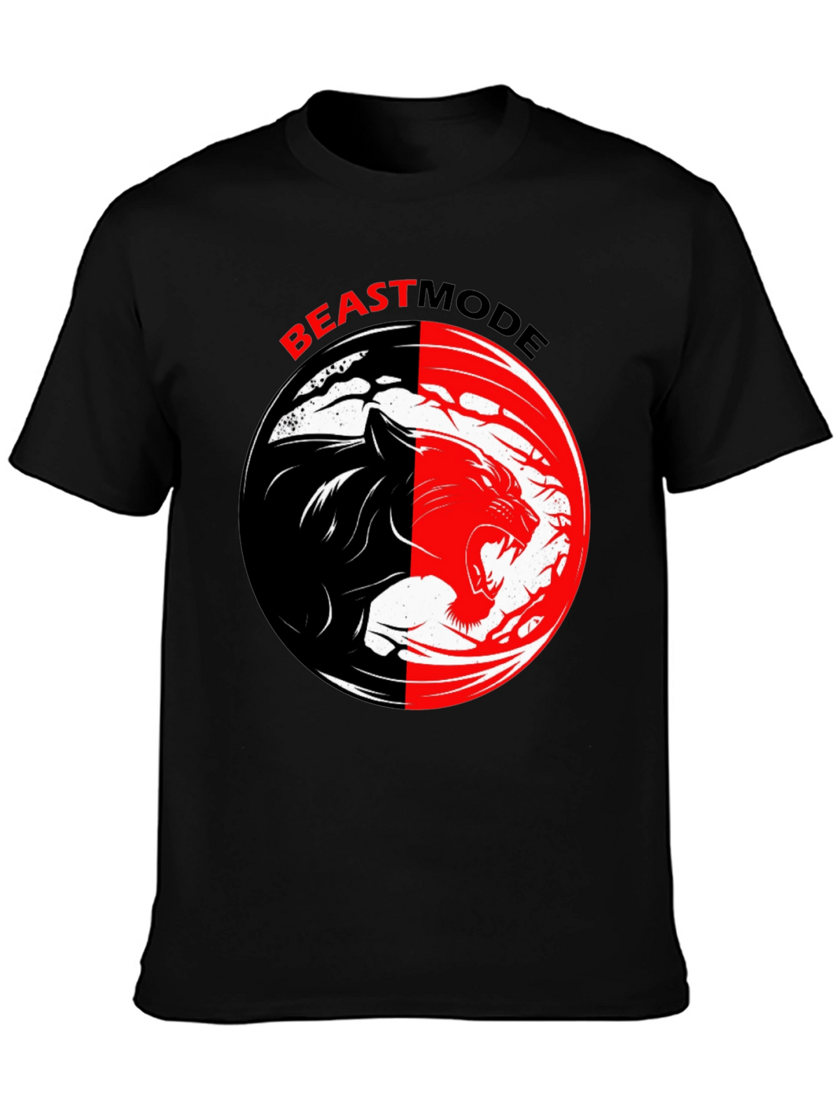 Beast Mode Black T-Shirt - Gym Workout Motivation
