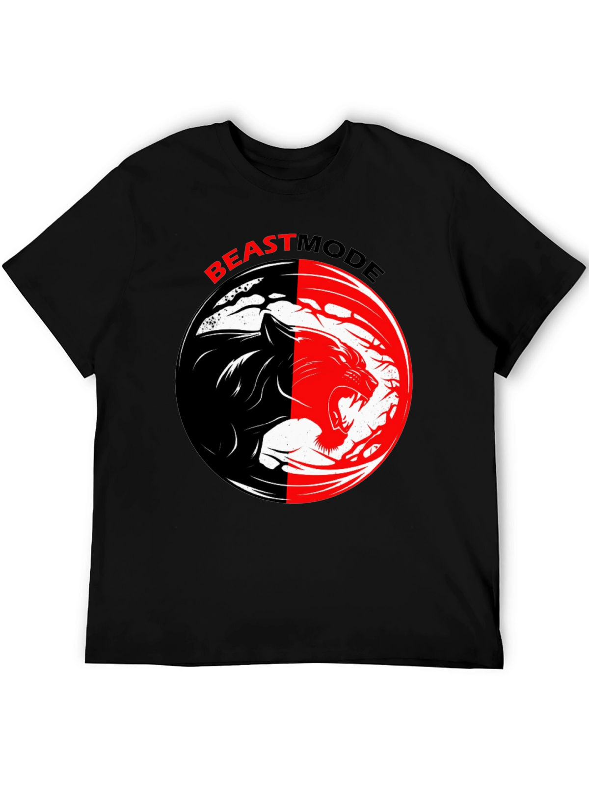 Beast Mode Black T-Shirt - Gym Workout Motivation