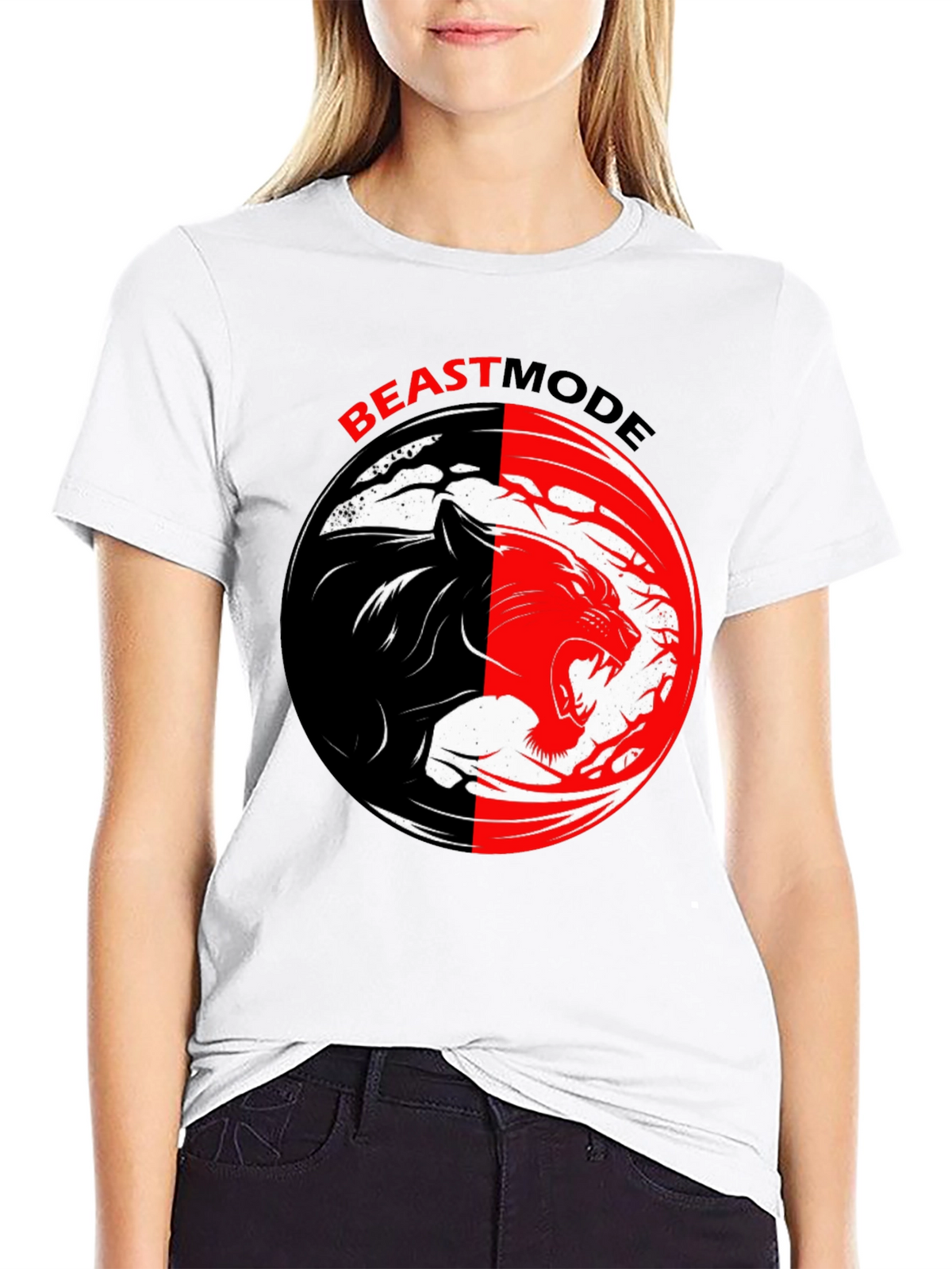 Beast Mode Black T-Shirt - Gym Workout Motivation