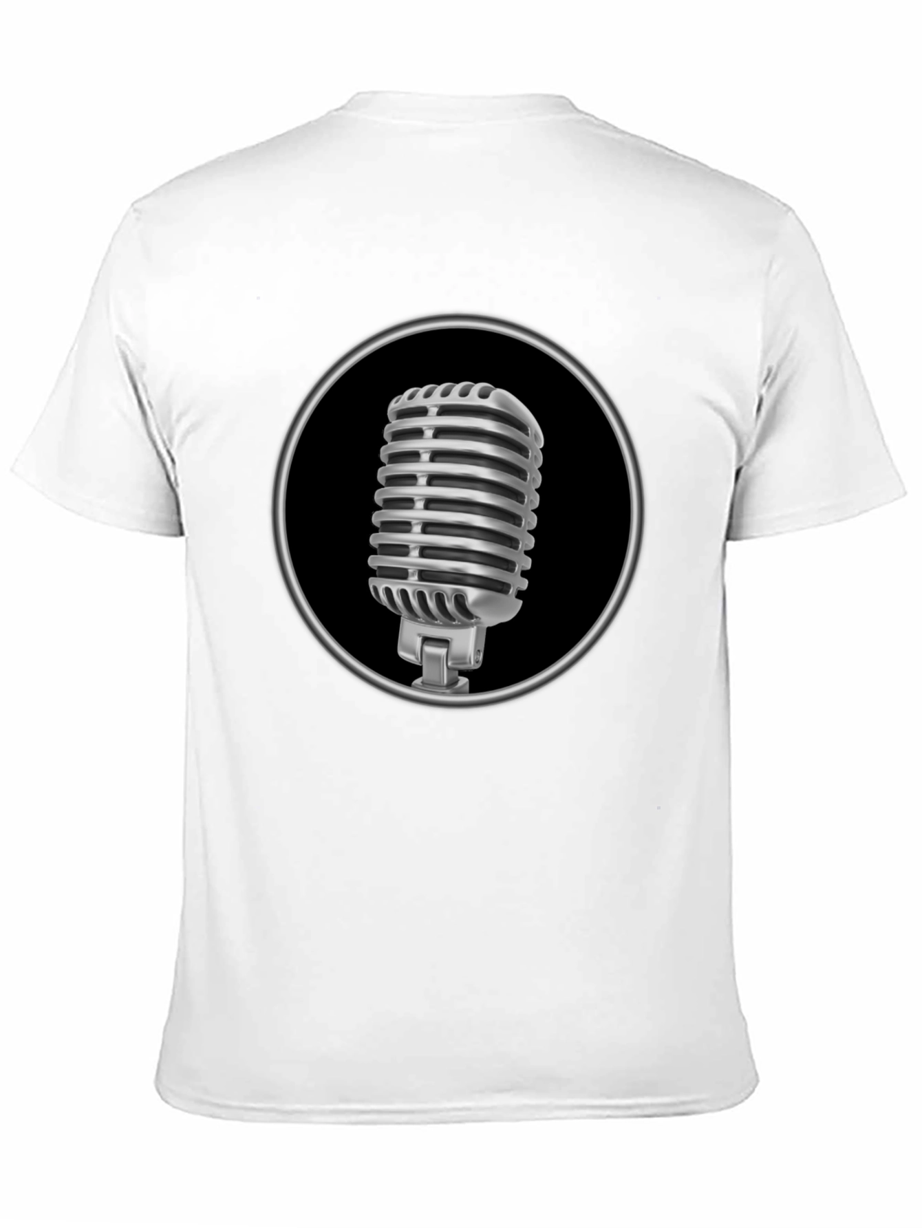 Retro Microphone Graphic Tee - Classic Style