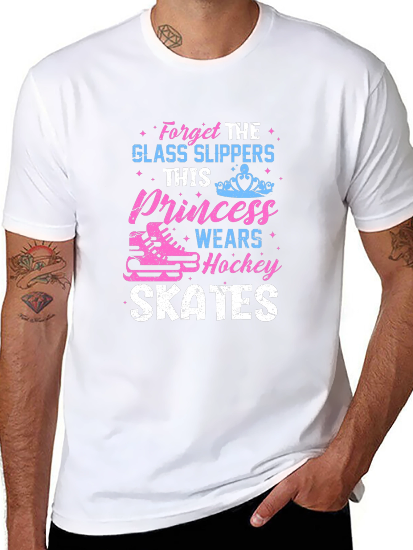 Princess Hockey Skates Graphic T-Shirt