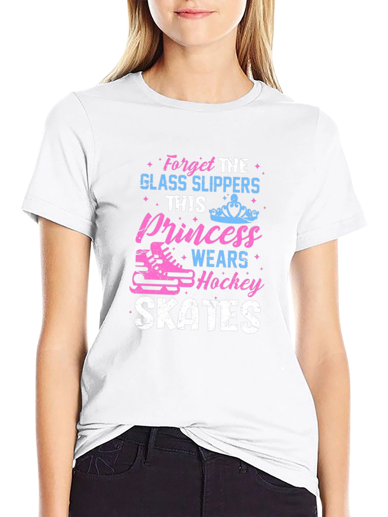 Princess Hockey Skates Graphic T-Shirt