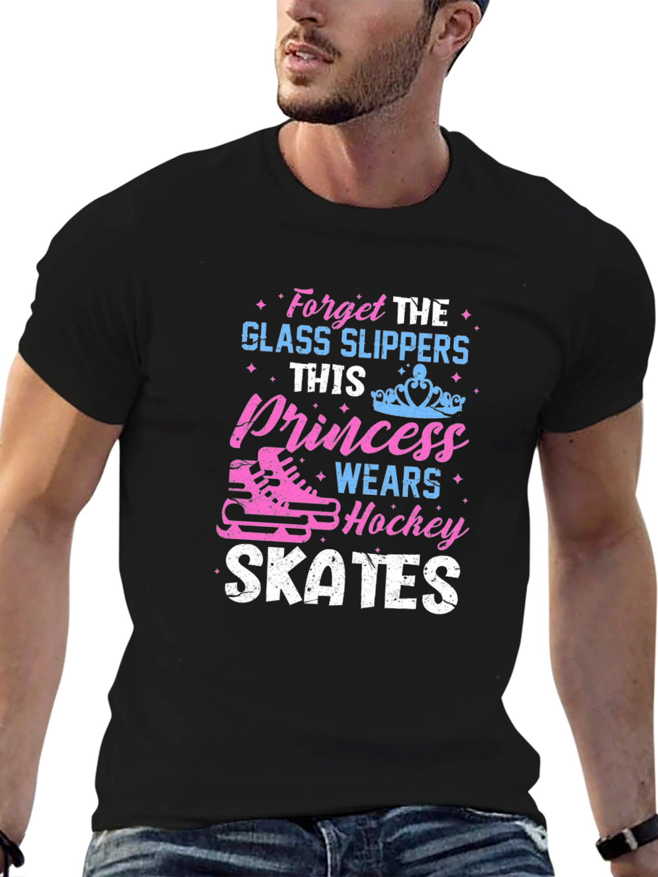 Princess Hockey Skates Graphic T-Shirt