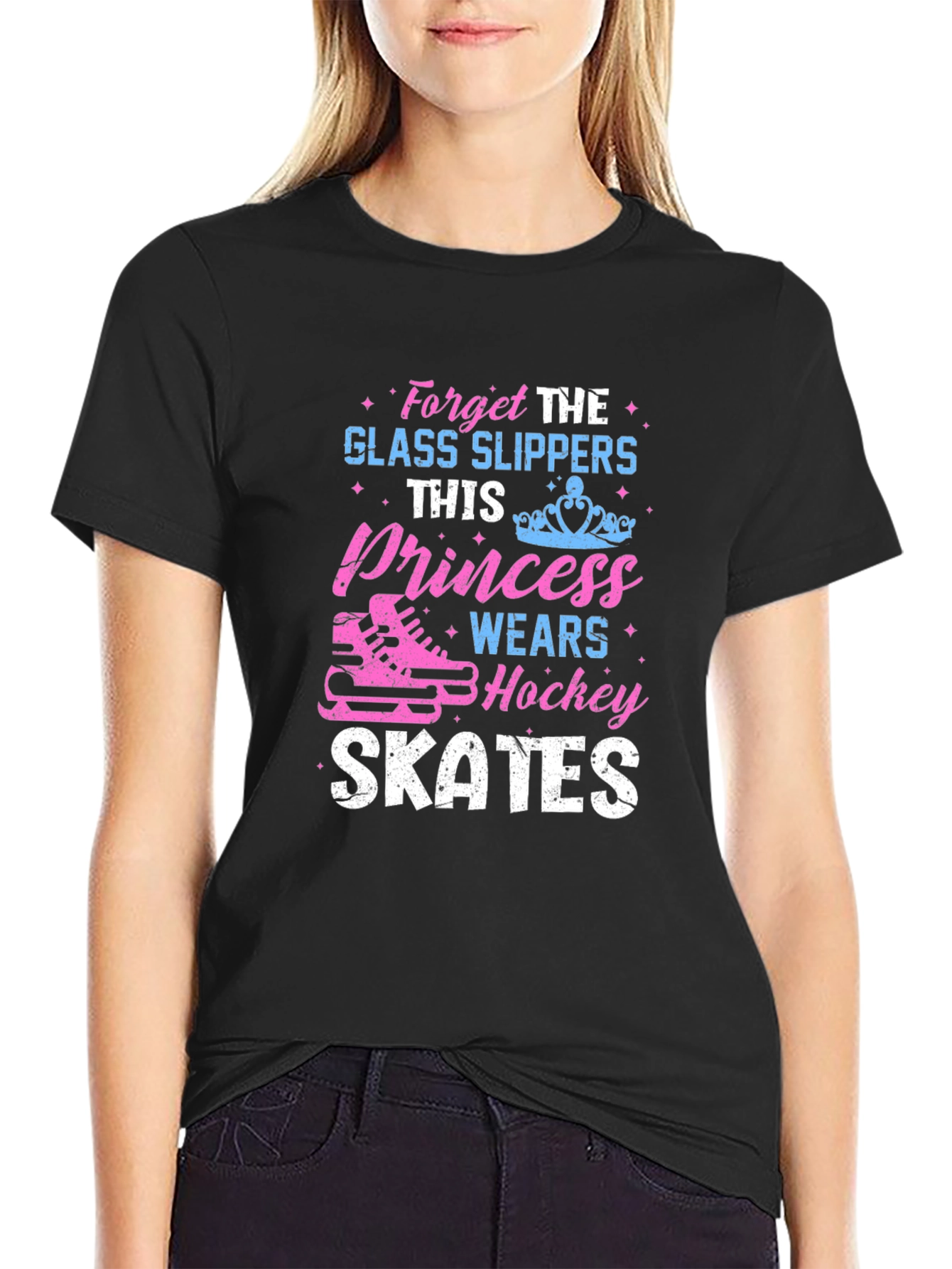 Princess Hockey Skates Graphic T-Shirt