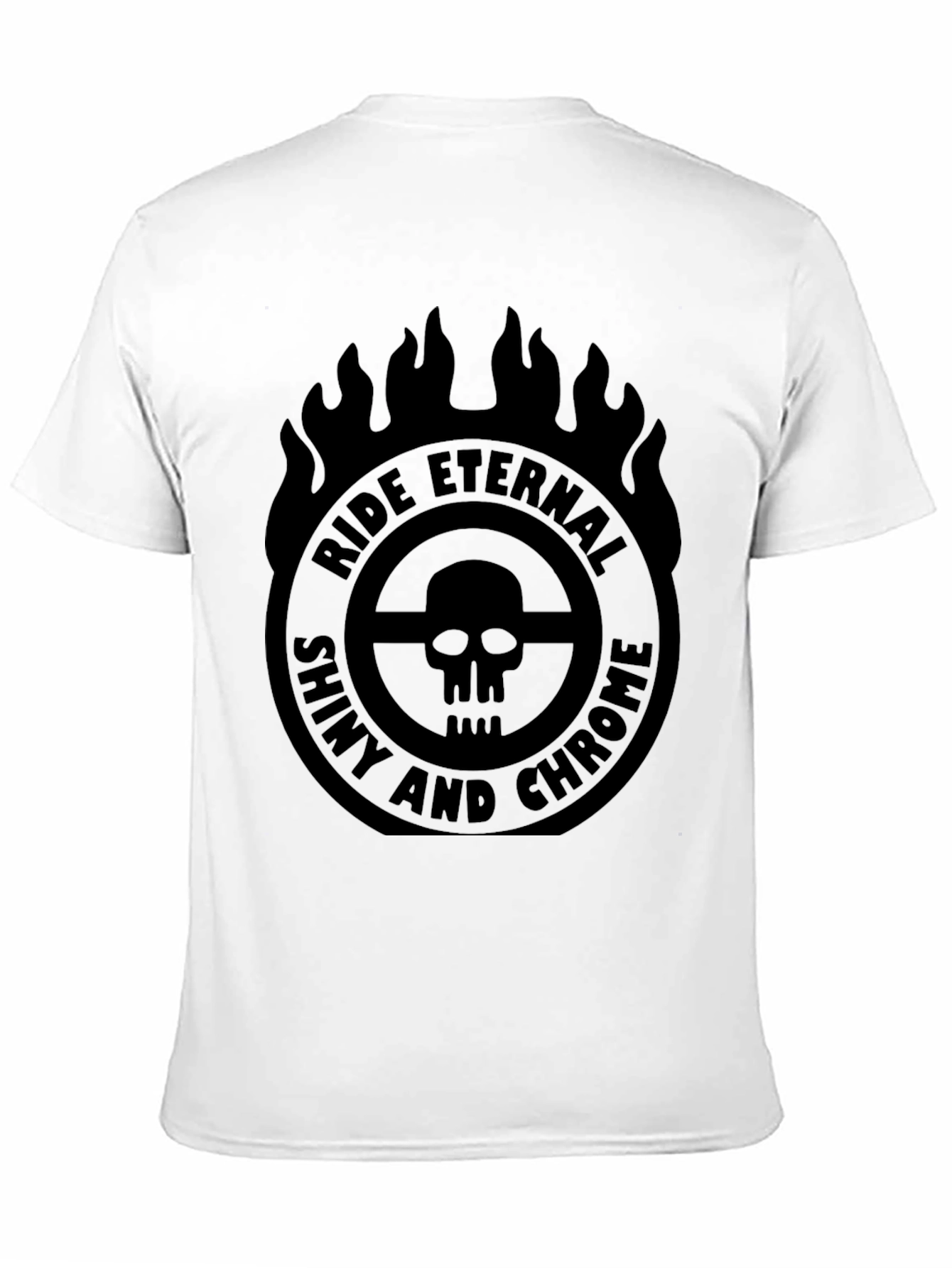 Ride Eternal Shiny and Chrome Graphic T-Shirt