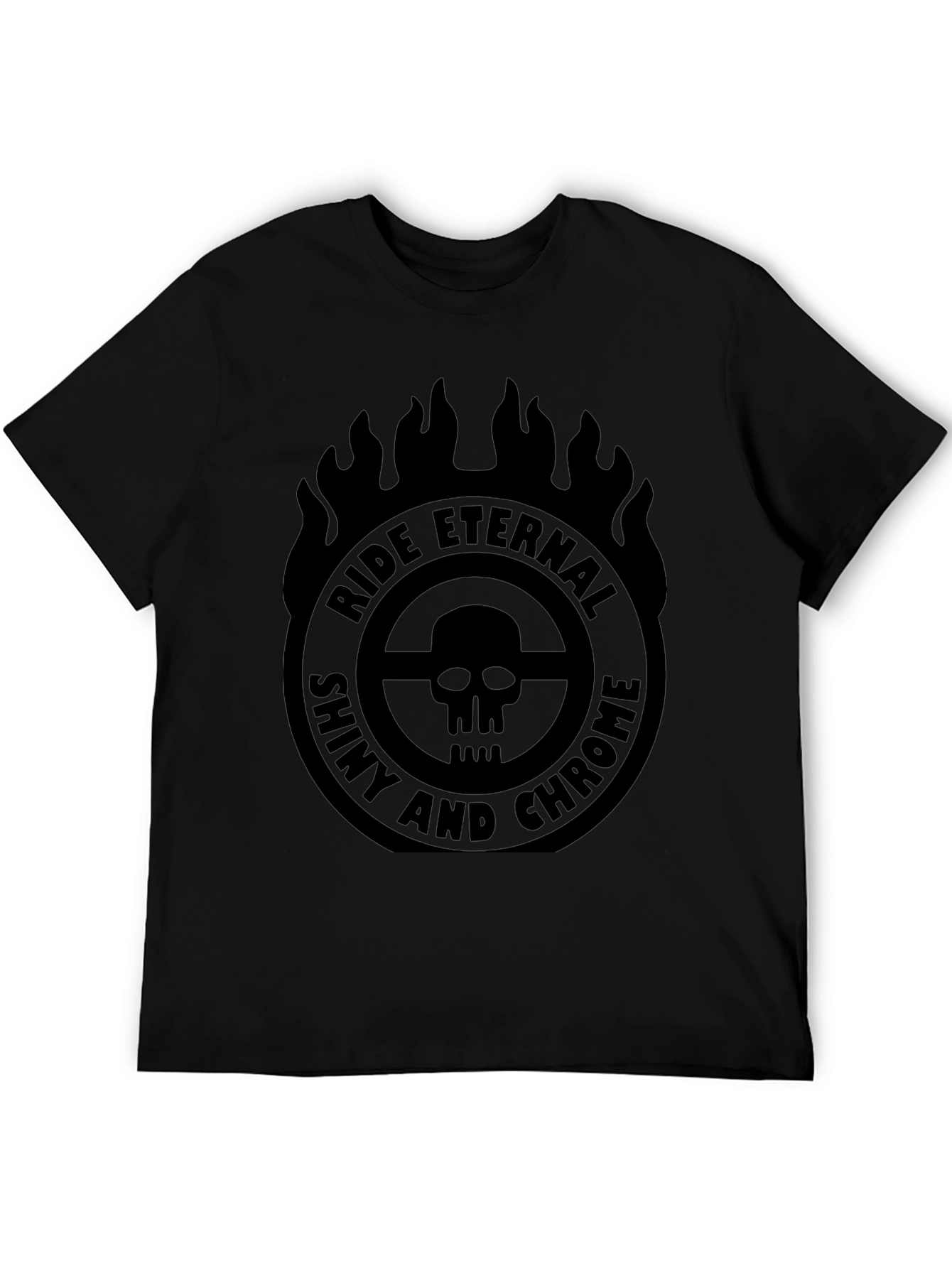 Ride Eternal Shiny and Chrome Graphic T-Shirt