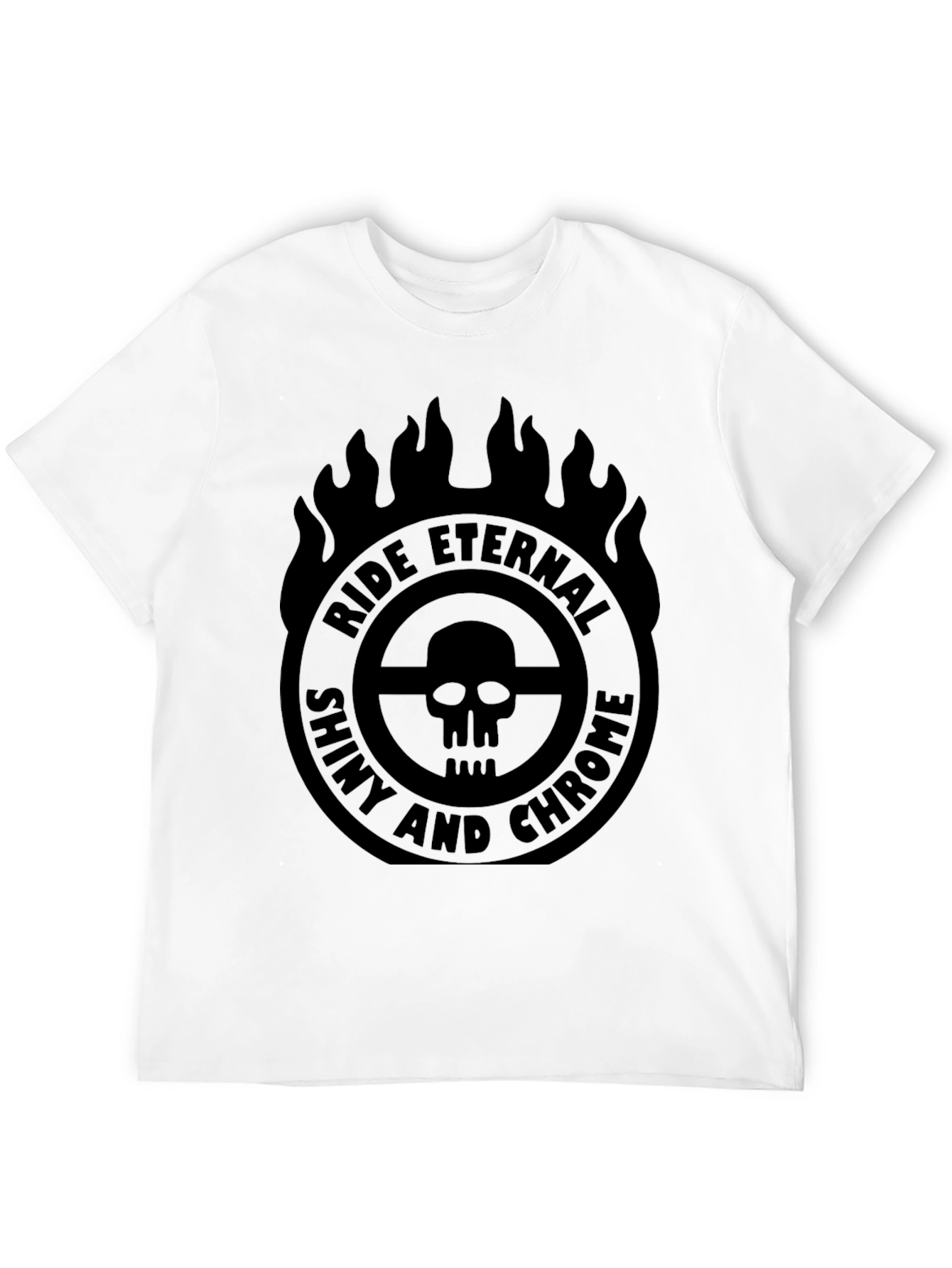 Ride Eternal Shiny and Chrome Graphic T-Shirt