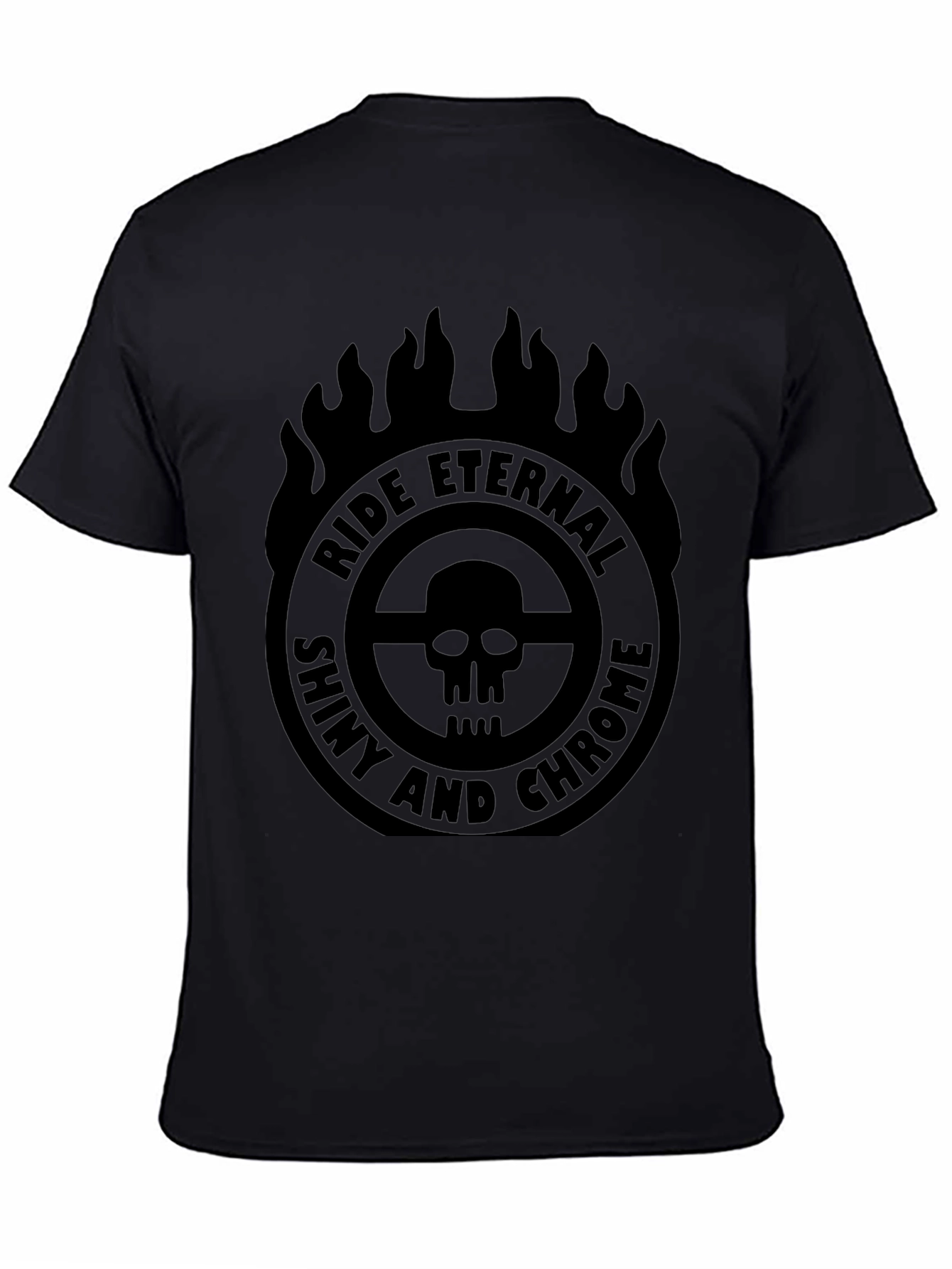 Ride Eternal Shiny and Chrome Graphic T-Shirt