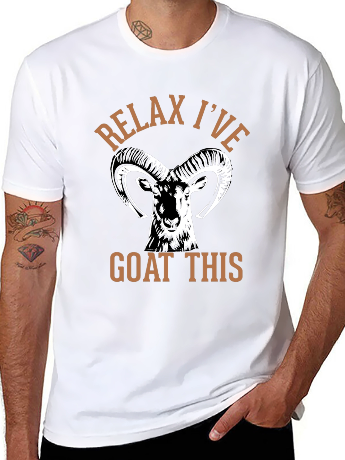 Relax Ive Goat This Graphic T-Shirt