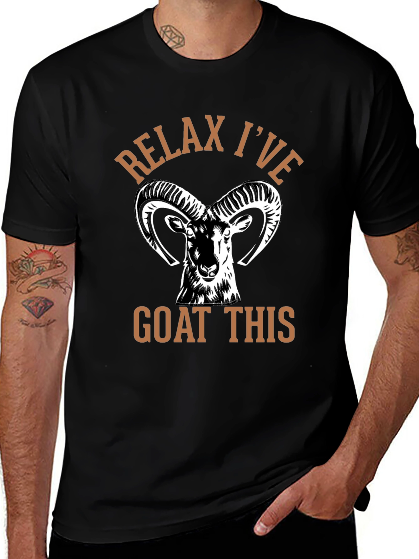 Relax Ive Goat This Graphic T-Shirt