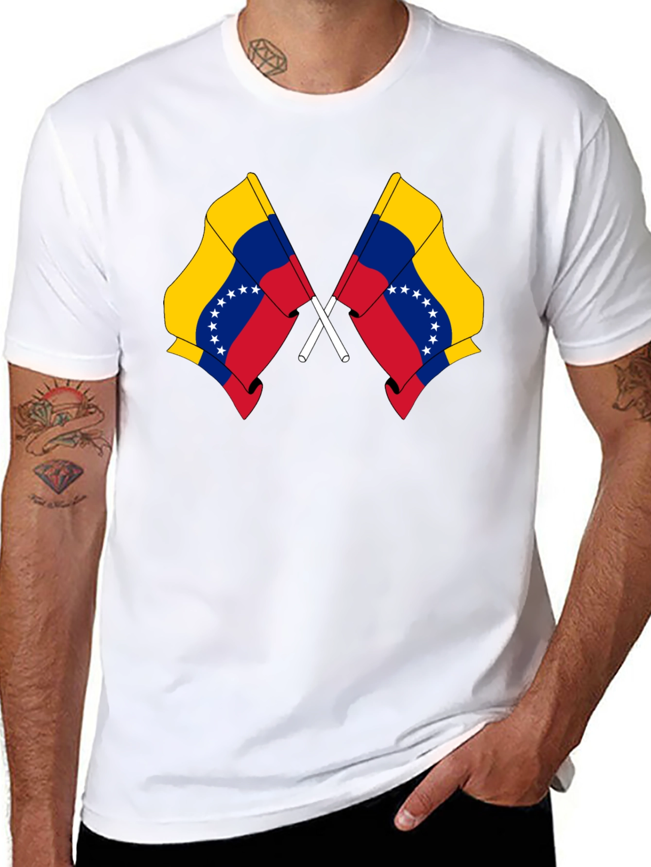 Venezuela Flag T-Shirt - Black Graphic Tee