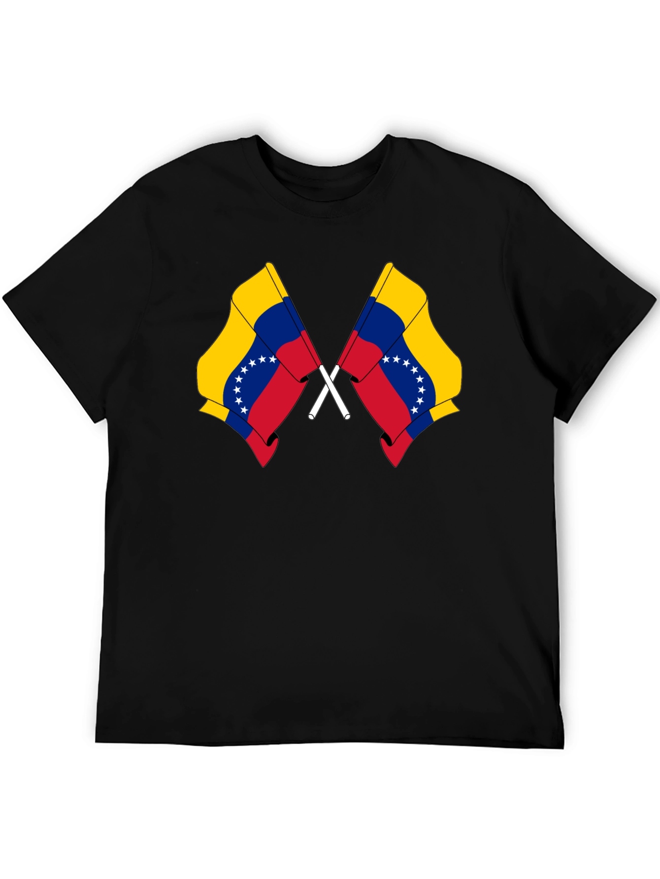 Venezuela Flag T-Shirt - Black Graphic Tee