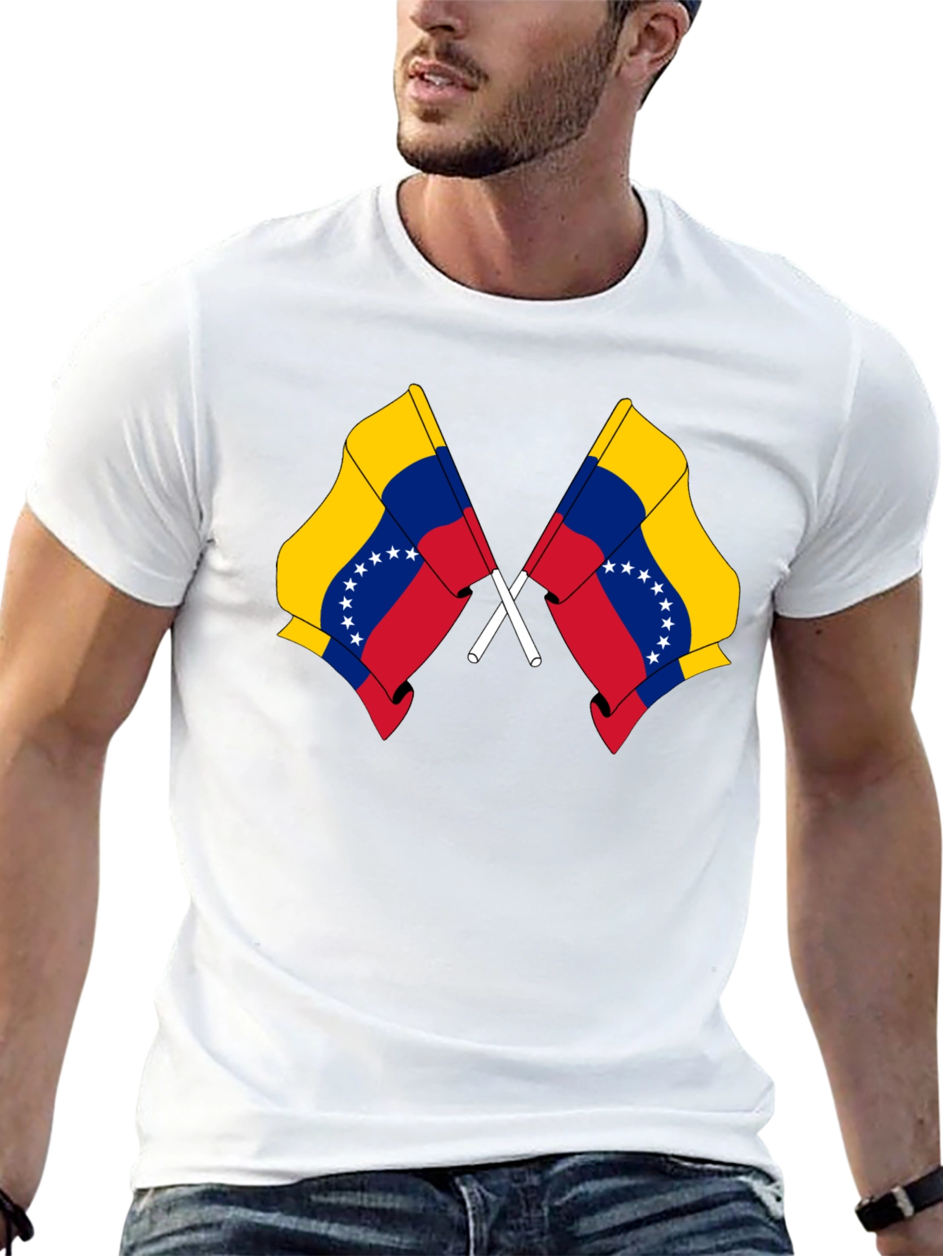 Venezuela Flag T-Shirt - Black Graphic Tee