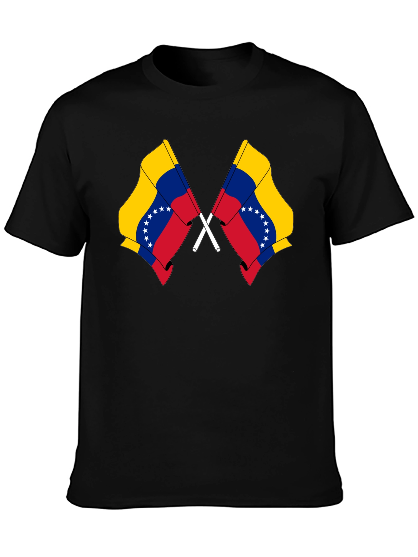 Venezuela Flag T-Shirt - Black Graphic Tee