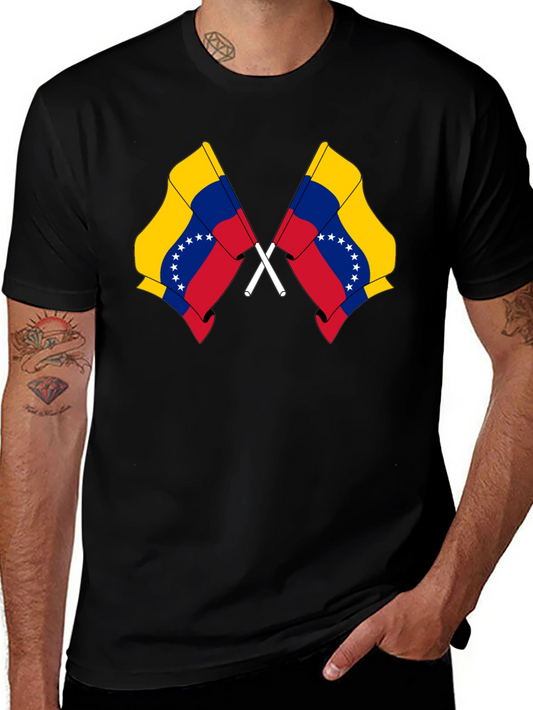 Venezuela Flag T-Shirt - Black Graphic Tee