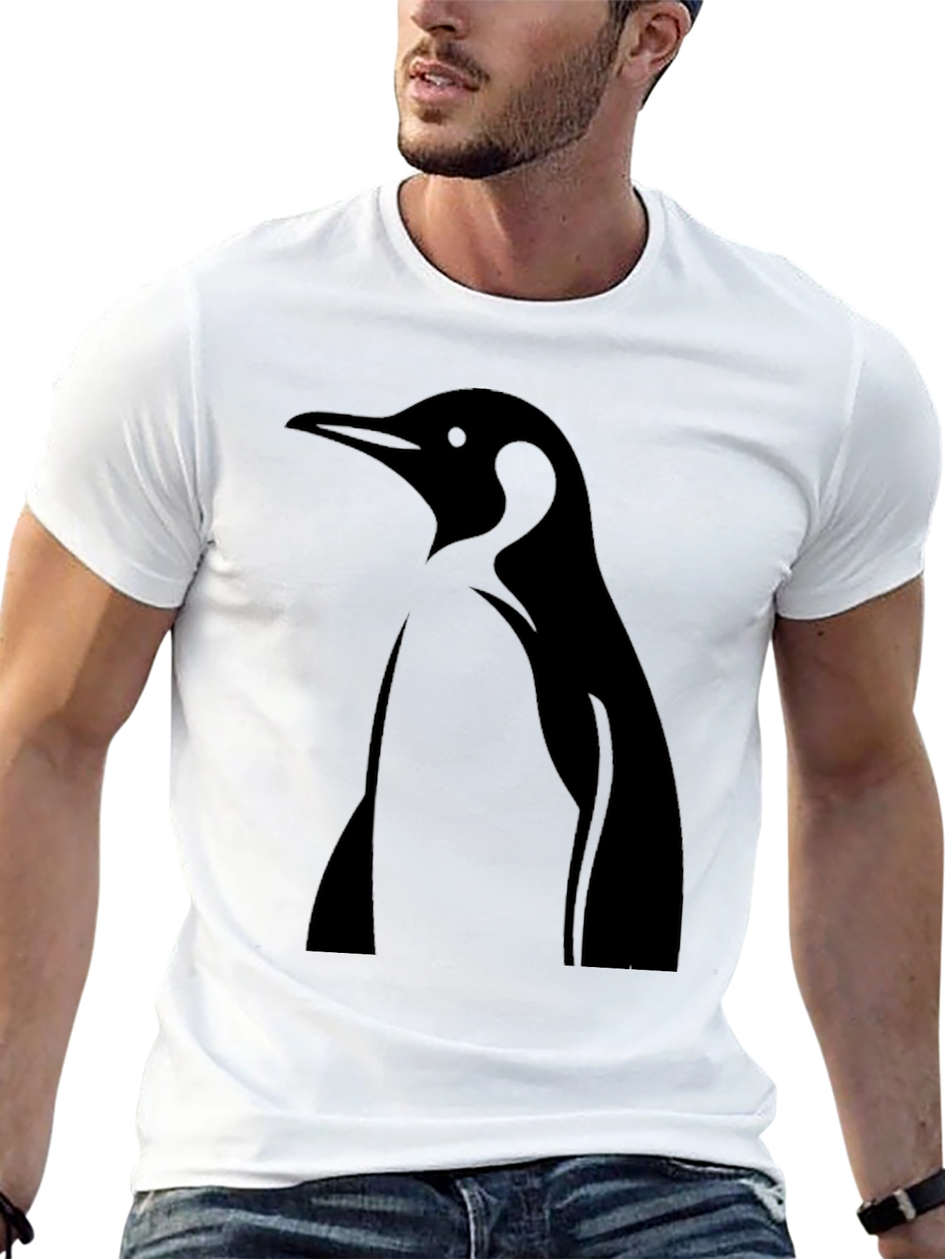 Penguin Graphic T-Shirt - Black Unisex Tee