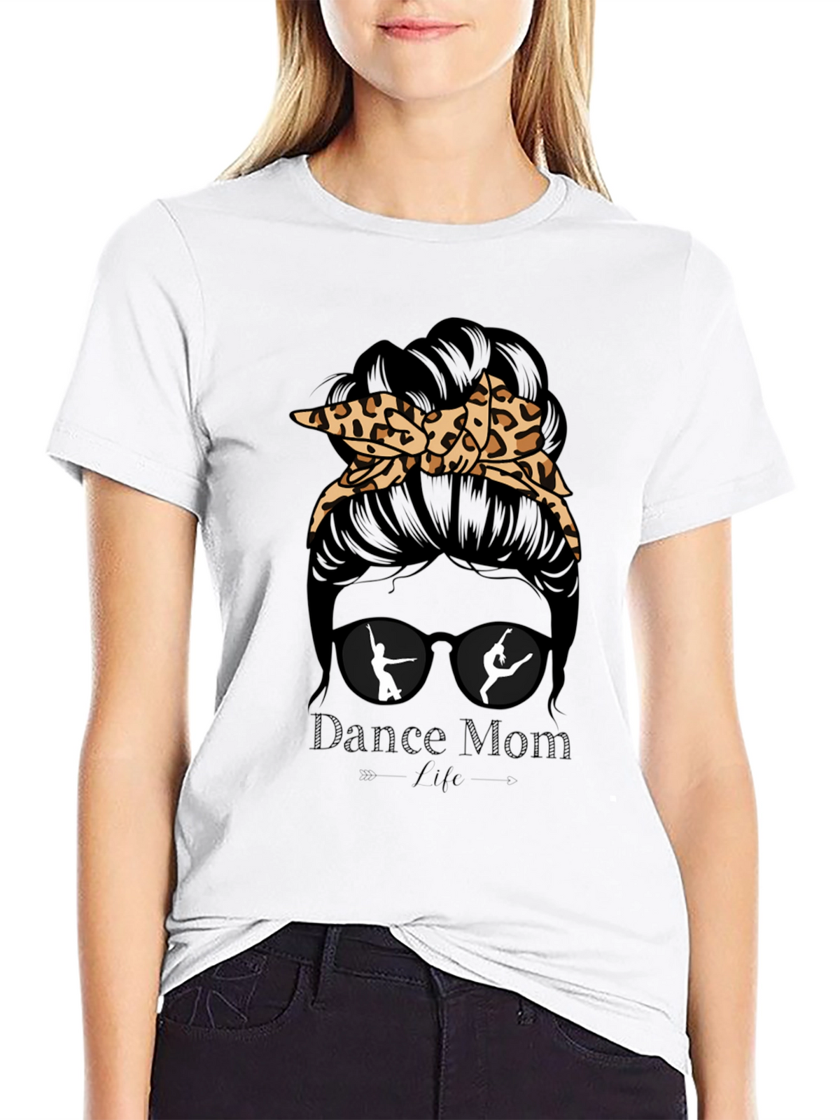 Dance Mom Life Messy Bun T-Shirt