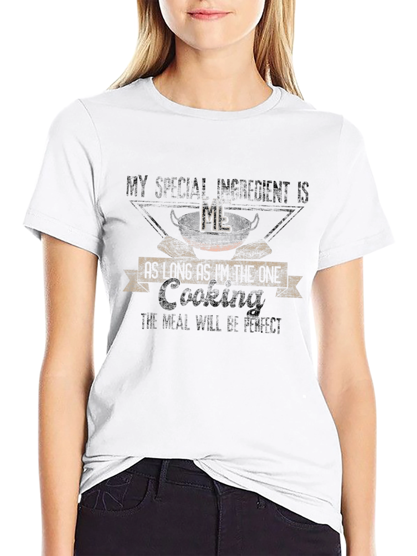 Special Ingredient Cooking T-Shirt - Black Cotton Blend