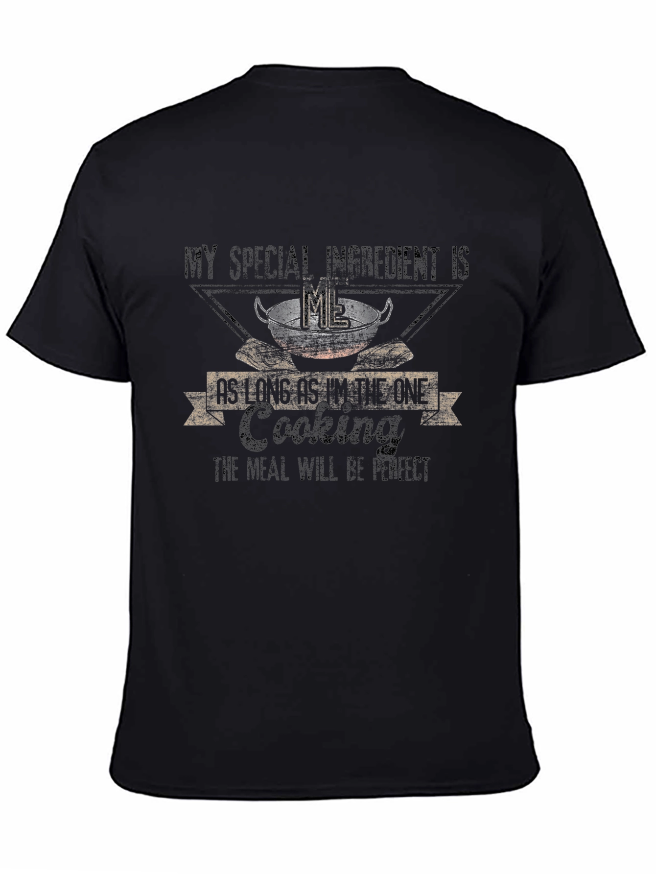 Special Ingredient Cooking T-Shirt - Black Cotton Blend
